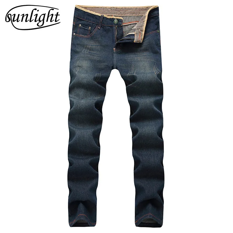 2018 high quality Retro Teenage Men Jeans Slim Straight Pants Spring and summer Casual Loose Pants