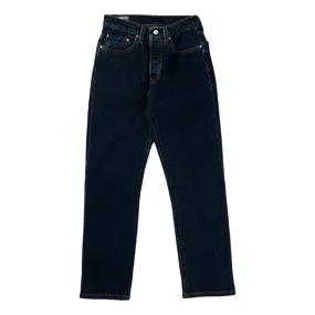 501 Crop Salsa Stonewash Dark Indigo - Flat Finish