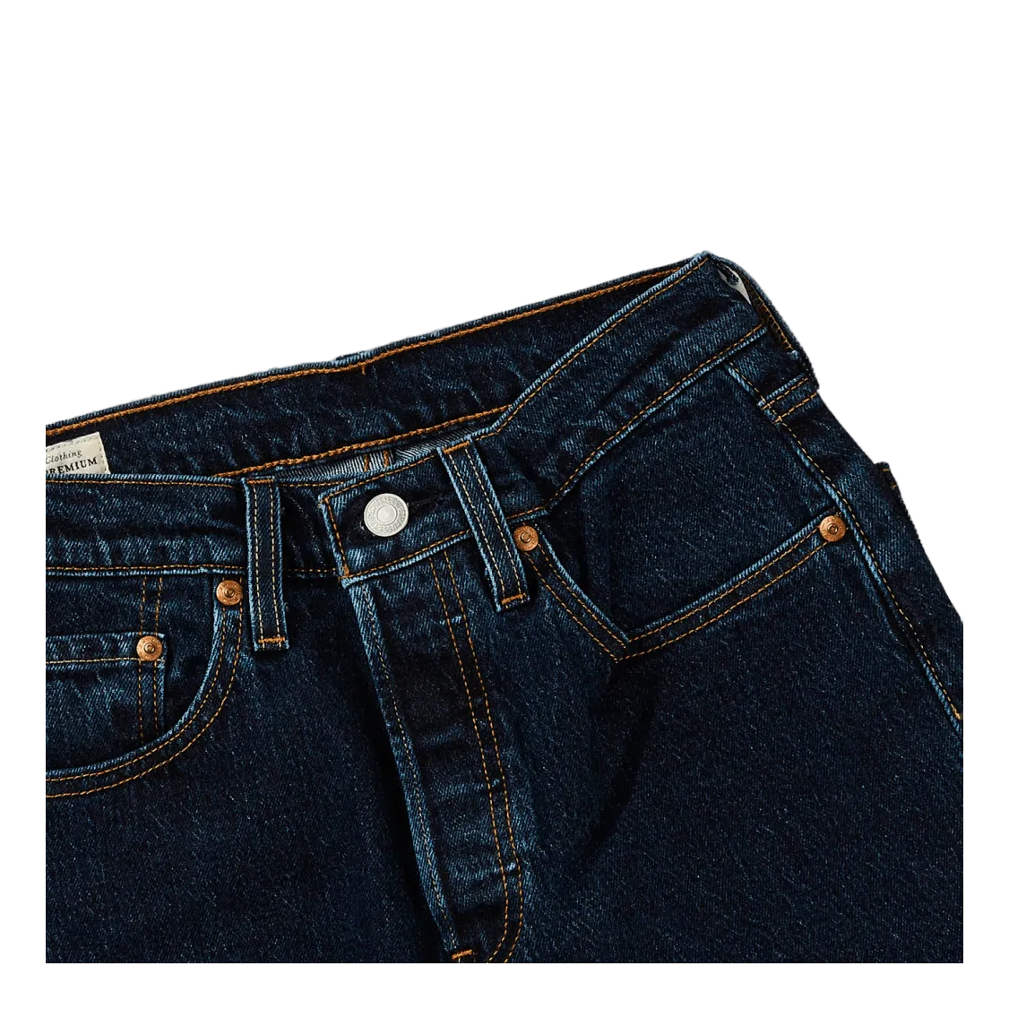 501 Crop Salsa Stonewash Dark Indigo - Flat Finish