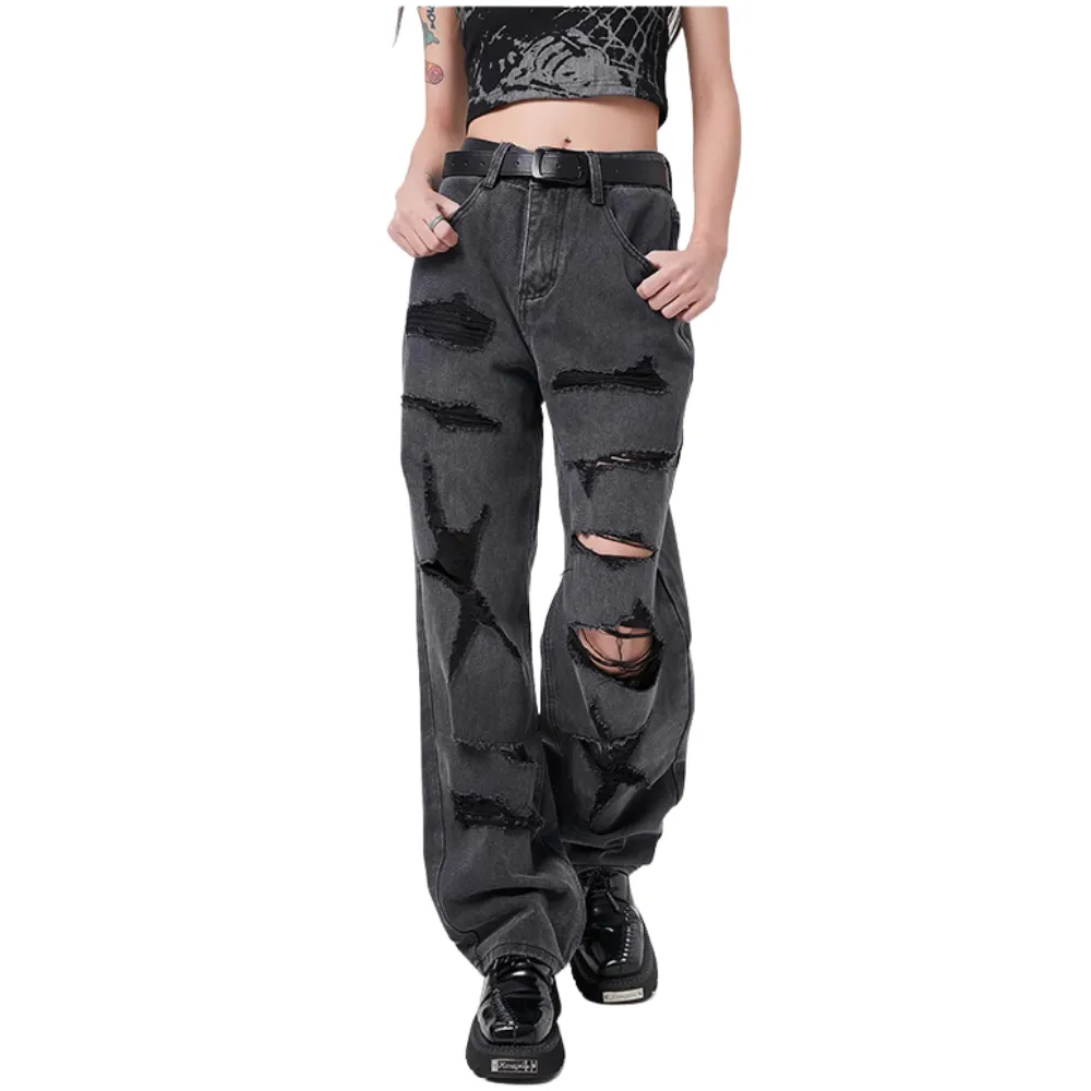 American High Street Original Ripped Washed Jeans