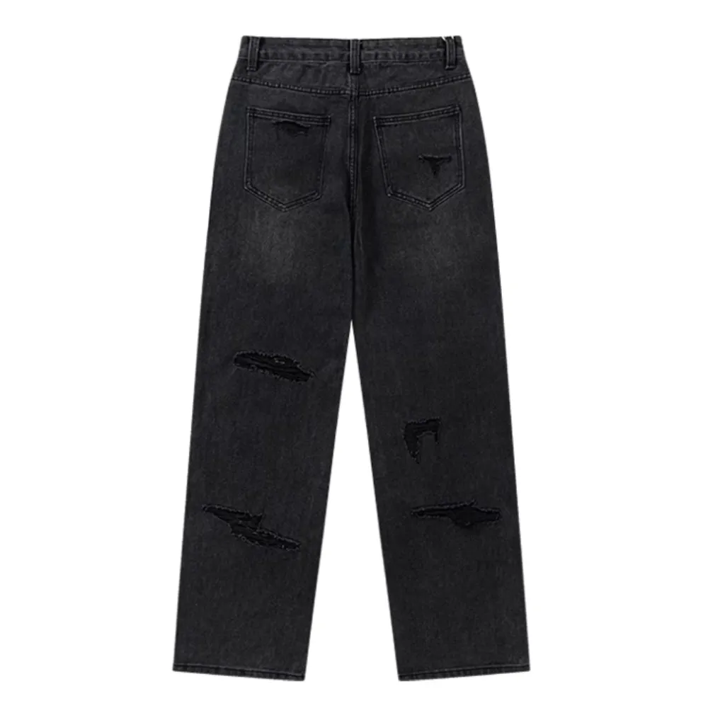 American High Street Original Ripped Washed Jeans