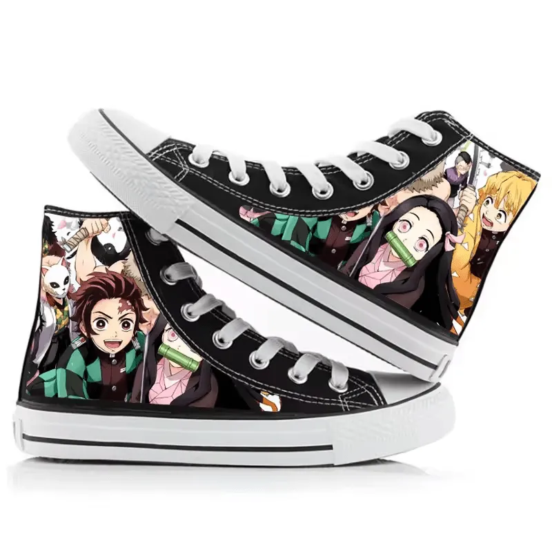 Anime Demon Slayer - Tanjiro & Nezuko High-Top Shoes