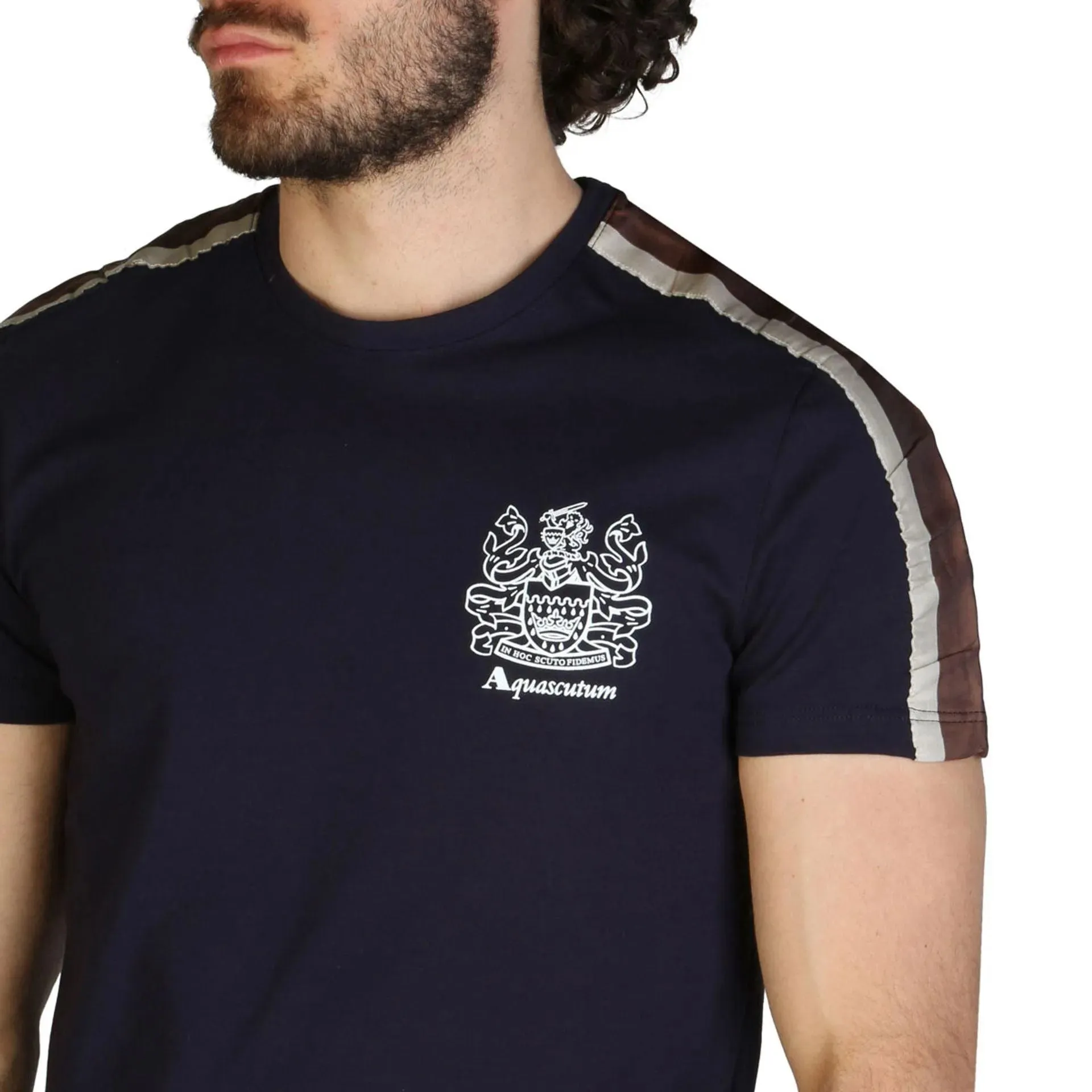 Aquascutum Men T-shirts - Navy Brand T-shirts