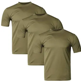 Army Olive Coolmax T-Shirts | 3 Pack