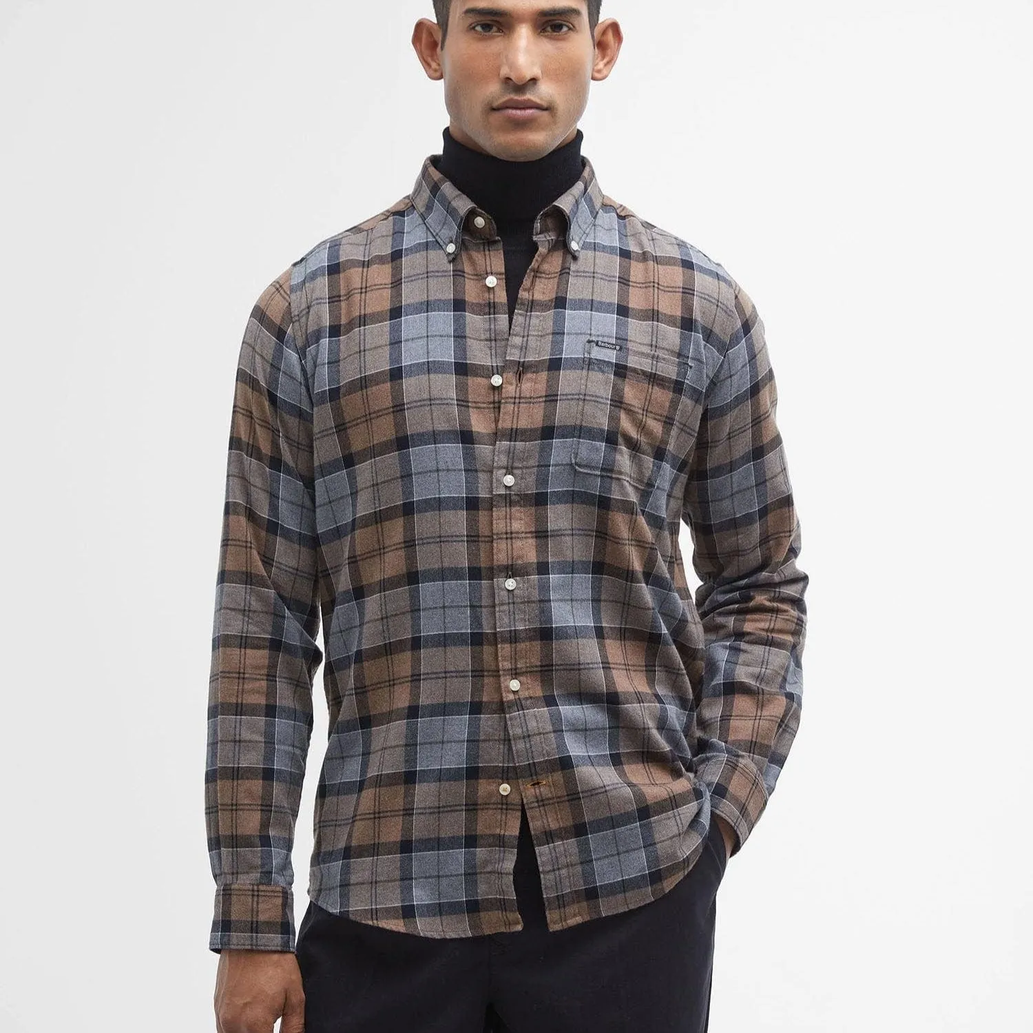 Barbour Rasay Tailored Long-Sleeved Shirt In Cedarwood