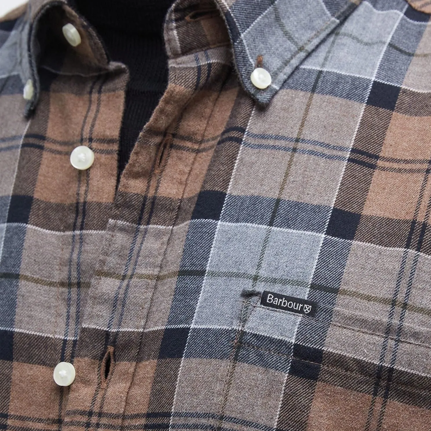 Barbour Rasay Tailored Long-Sleeved Shirt In Cedarwood