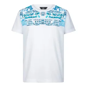 Boys Blue Jrs Print Short Sleeved T-Shirt