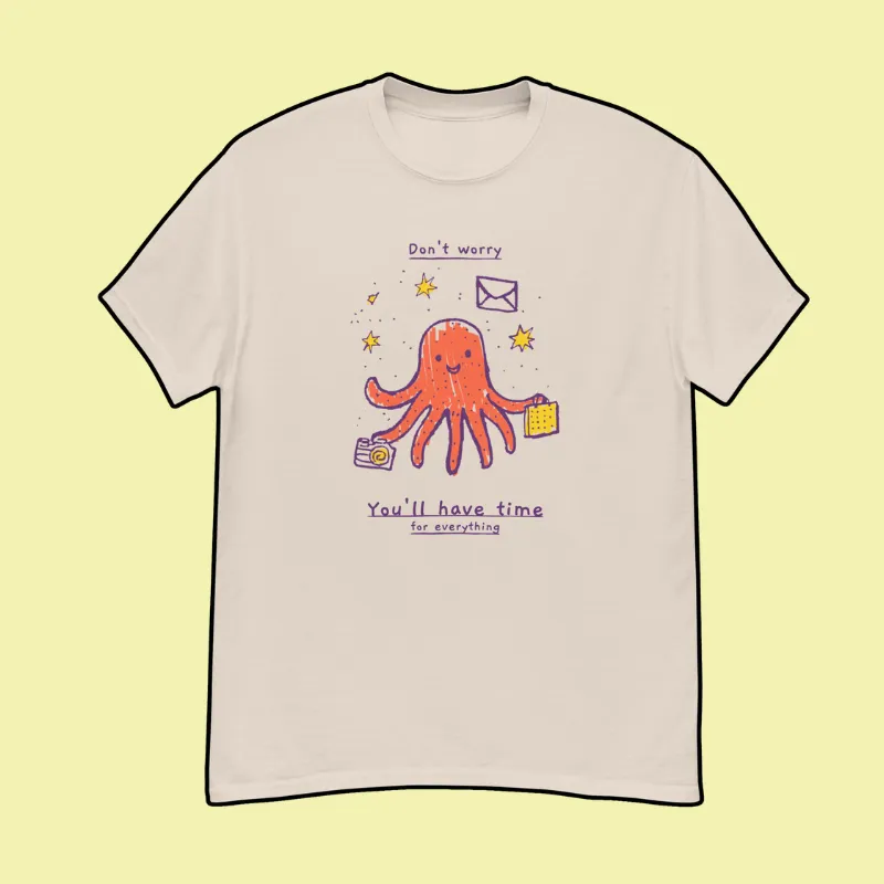 Busy Octopus Tee Juggling Life with a Smile