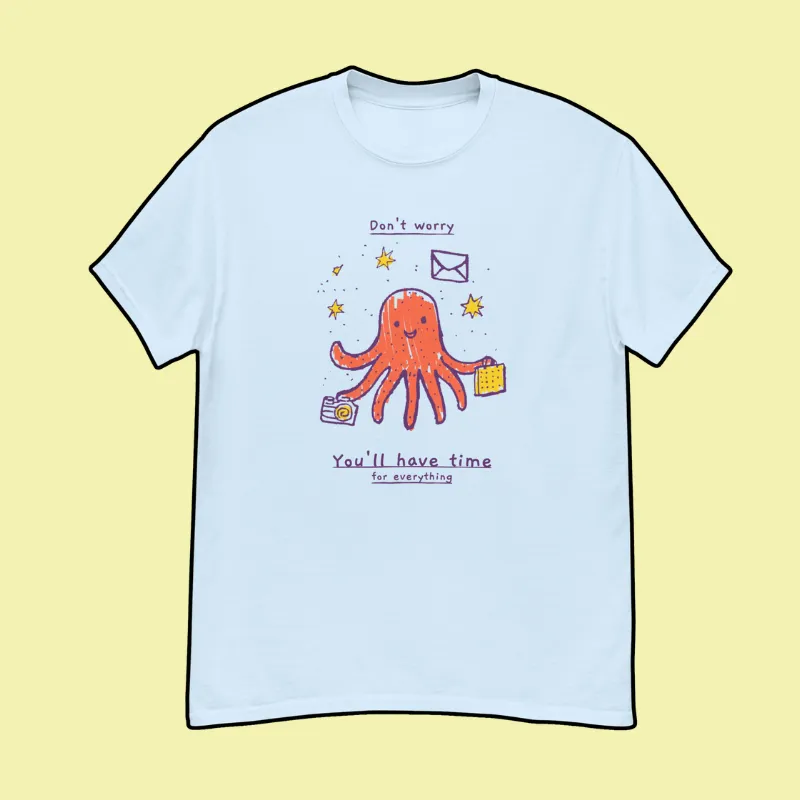 Busy Octopus Tee Juggling Life with a Smile