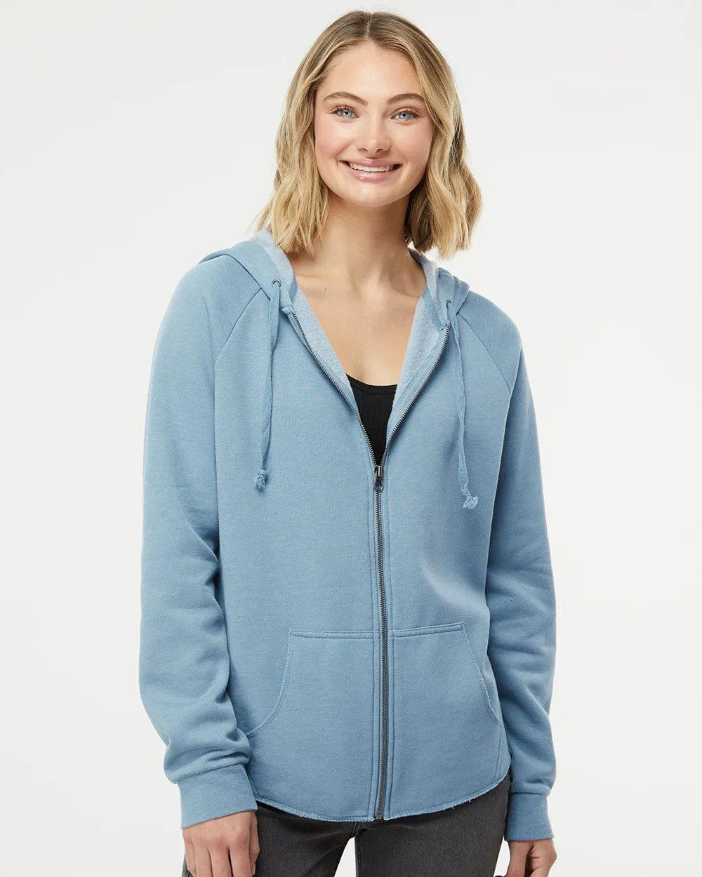 Buttery Soft Wave Washed Zip-Up Hoodie