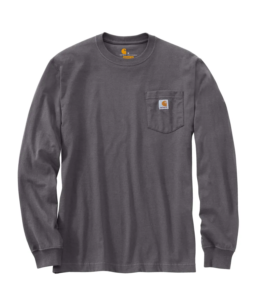 Carhartt K126 Long Sleeve Workwear T-Shirt - Carbon Heather