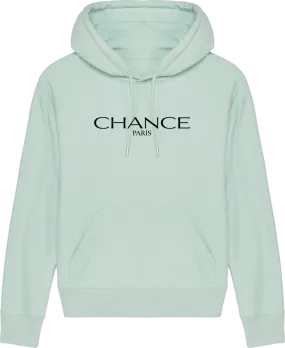 Chance Paris Women Medium Fit Hoodie Black Embroidered Logo