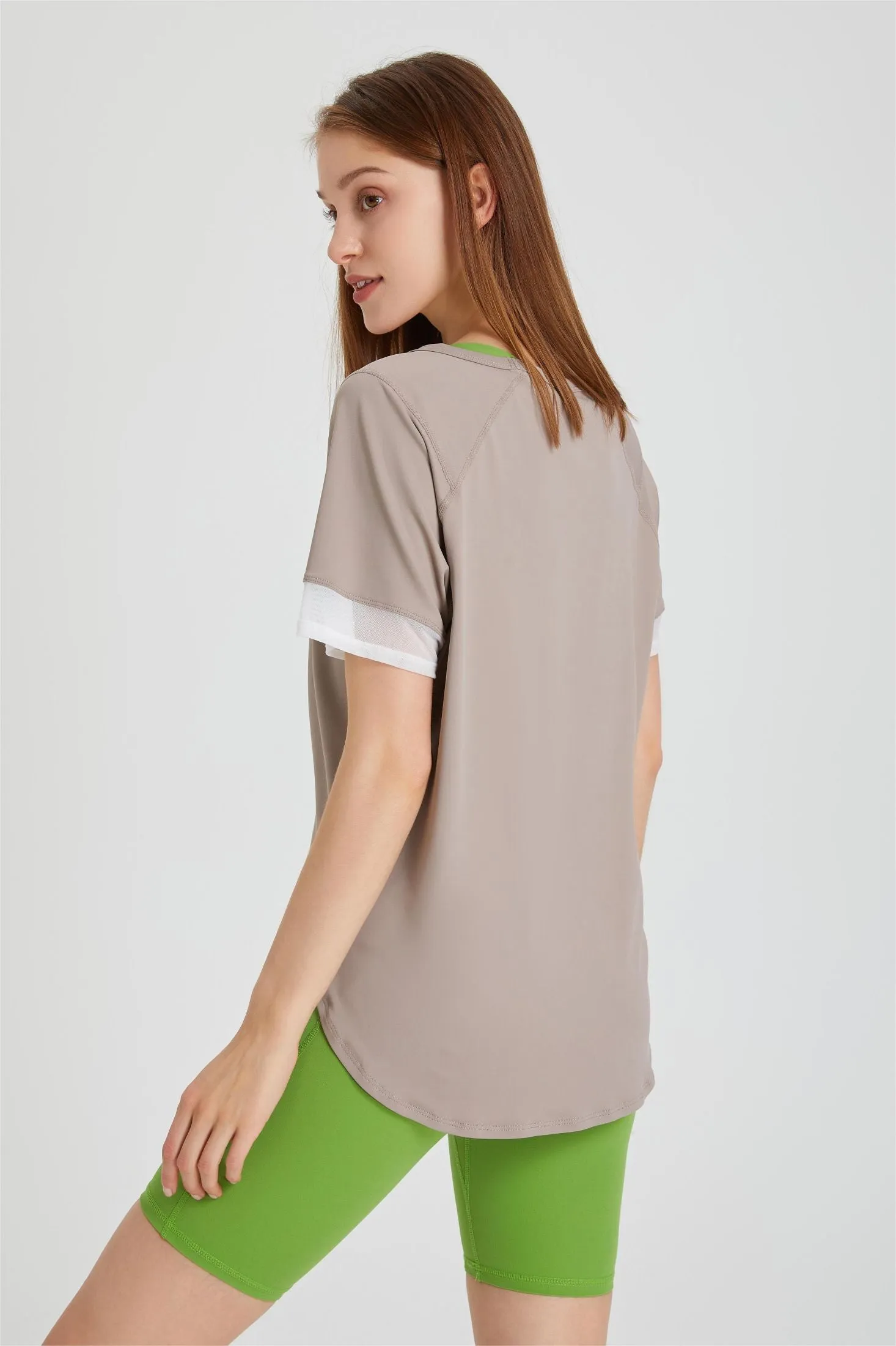 Contrast Breathable Short Sleeve T-Shirt