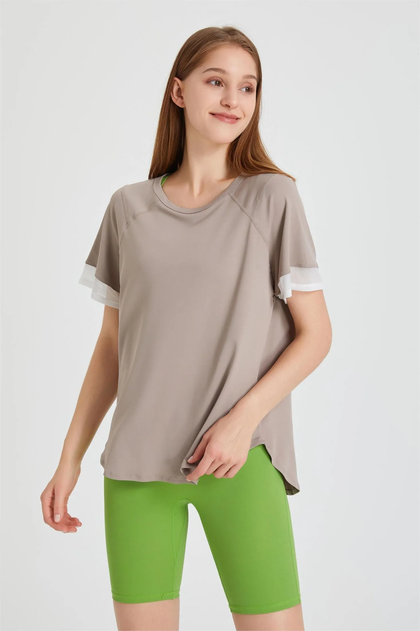 Contrast Breathable Short Sleeve T-Shirt