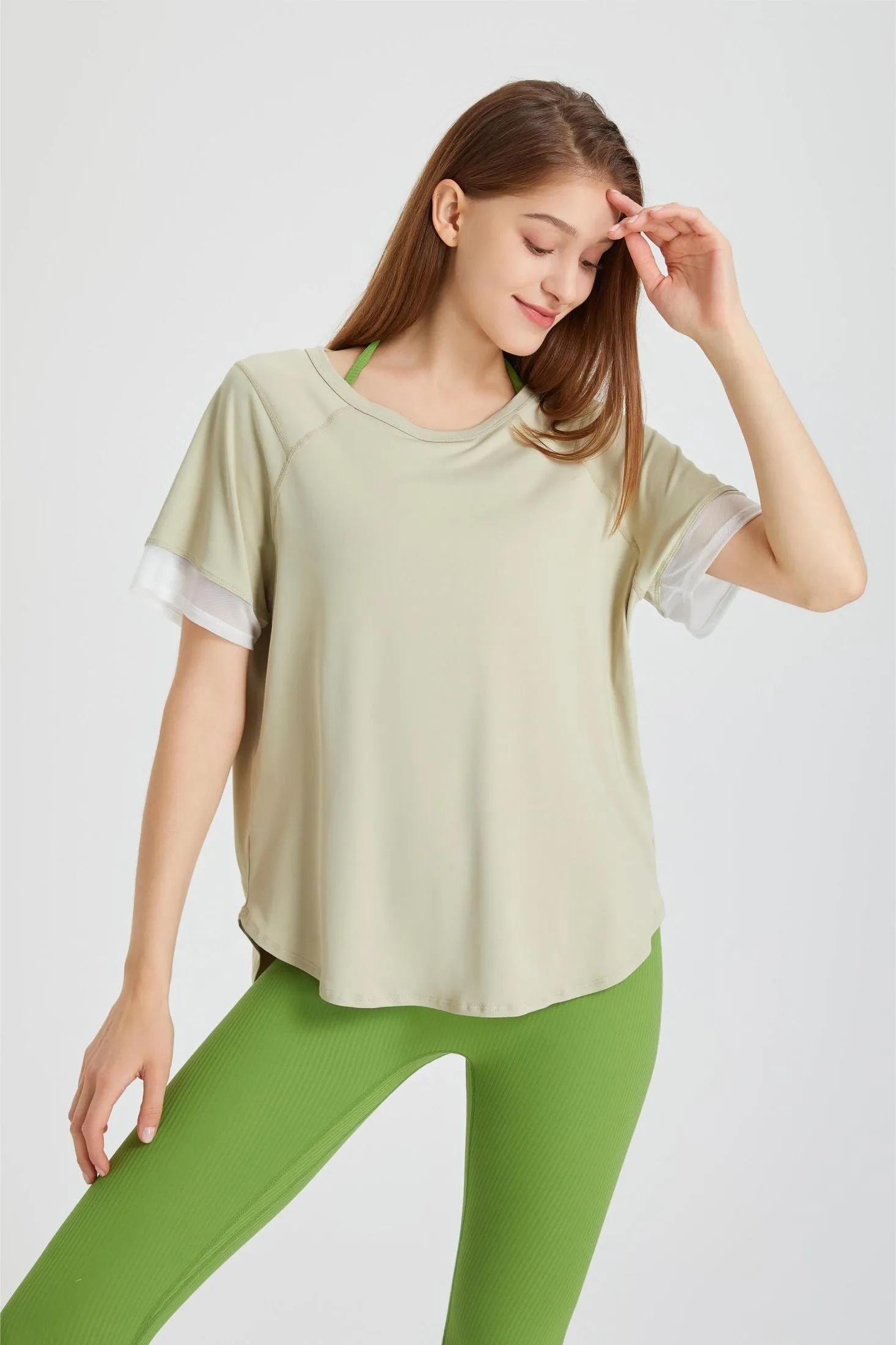 Contrast Breathable Short Sleeve T-Shirt