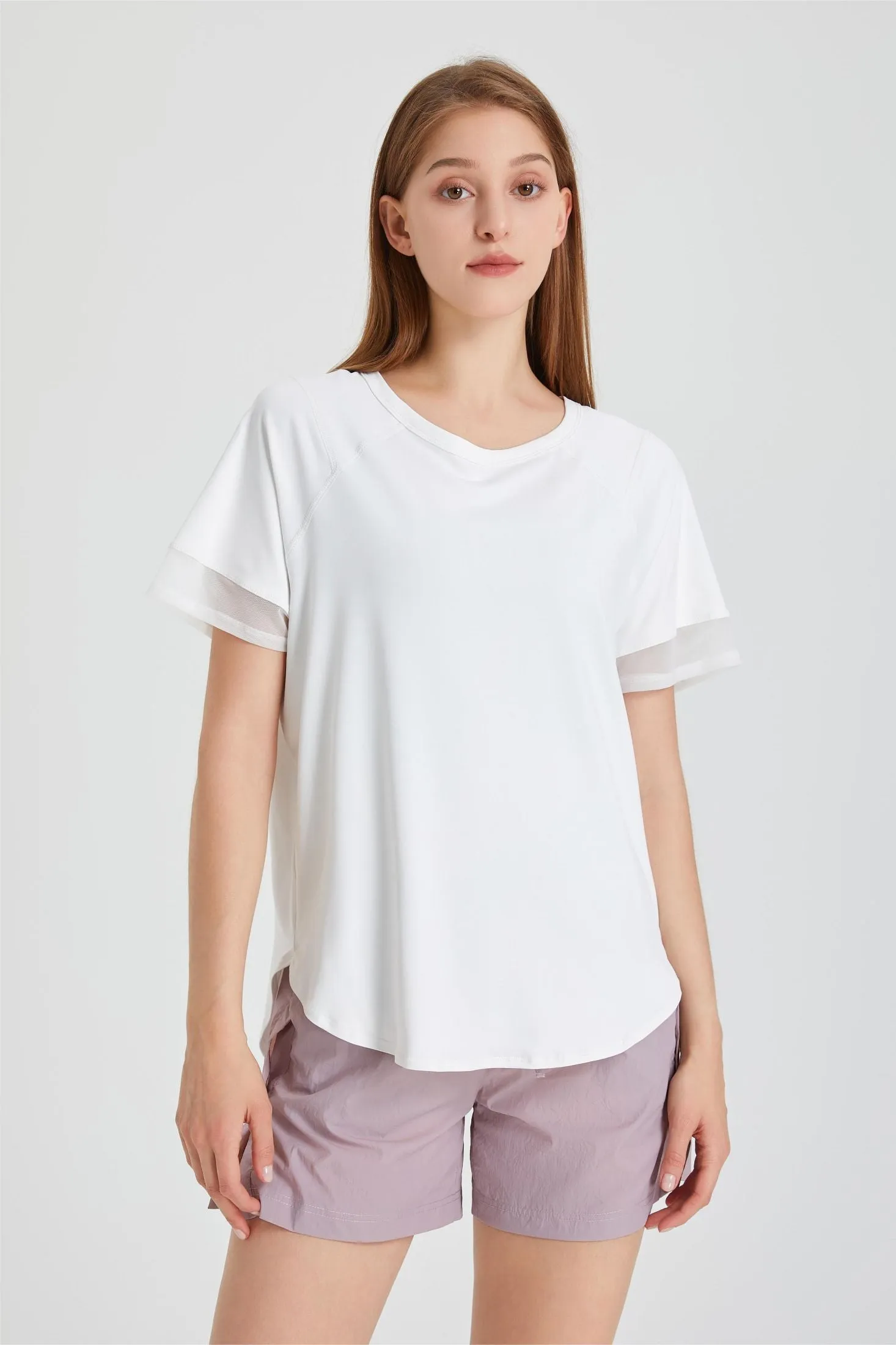 Contrast Breathable Short Sleeve T-Shirt