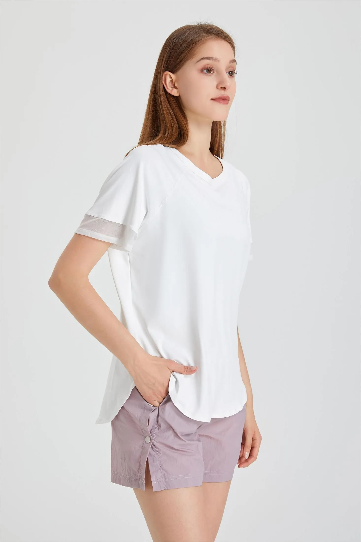 Contrast Breathable Short Sleeve T-Shirt