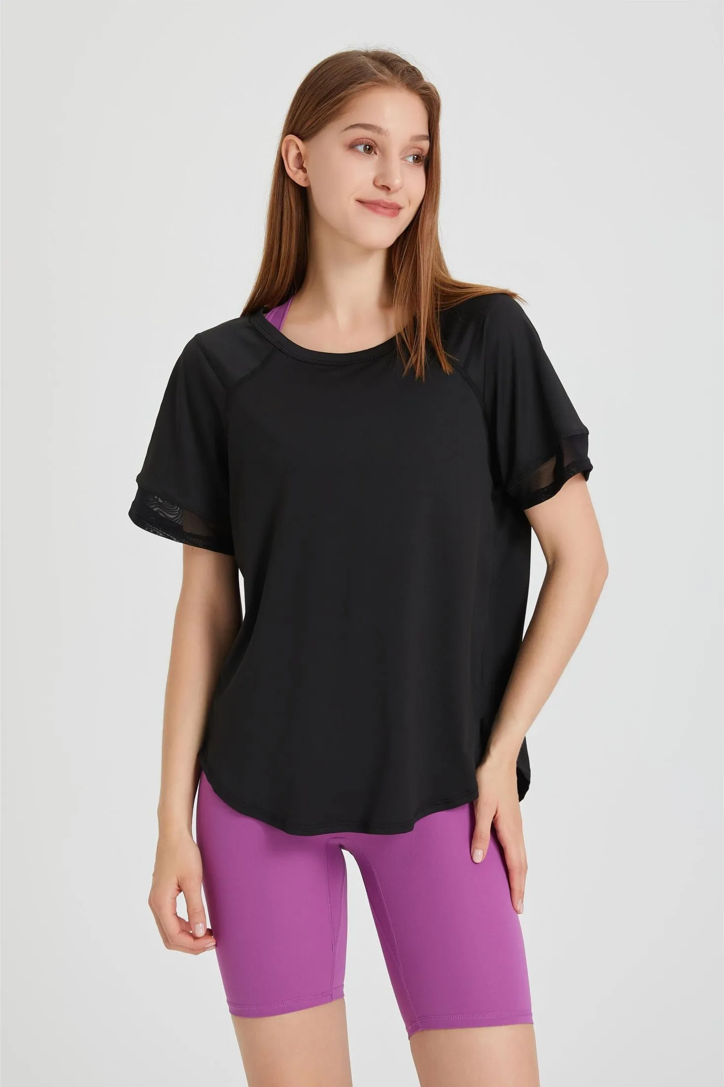 Contrast Breathable Short Sleeve T-Shirt