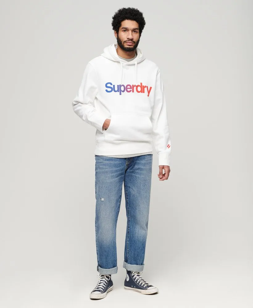 Core Logo Loose Hoodie - Brilliant White