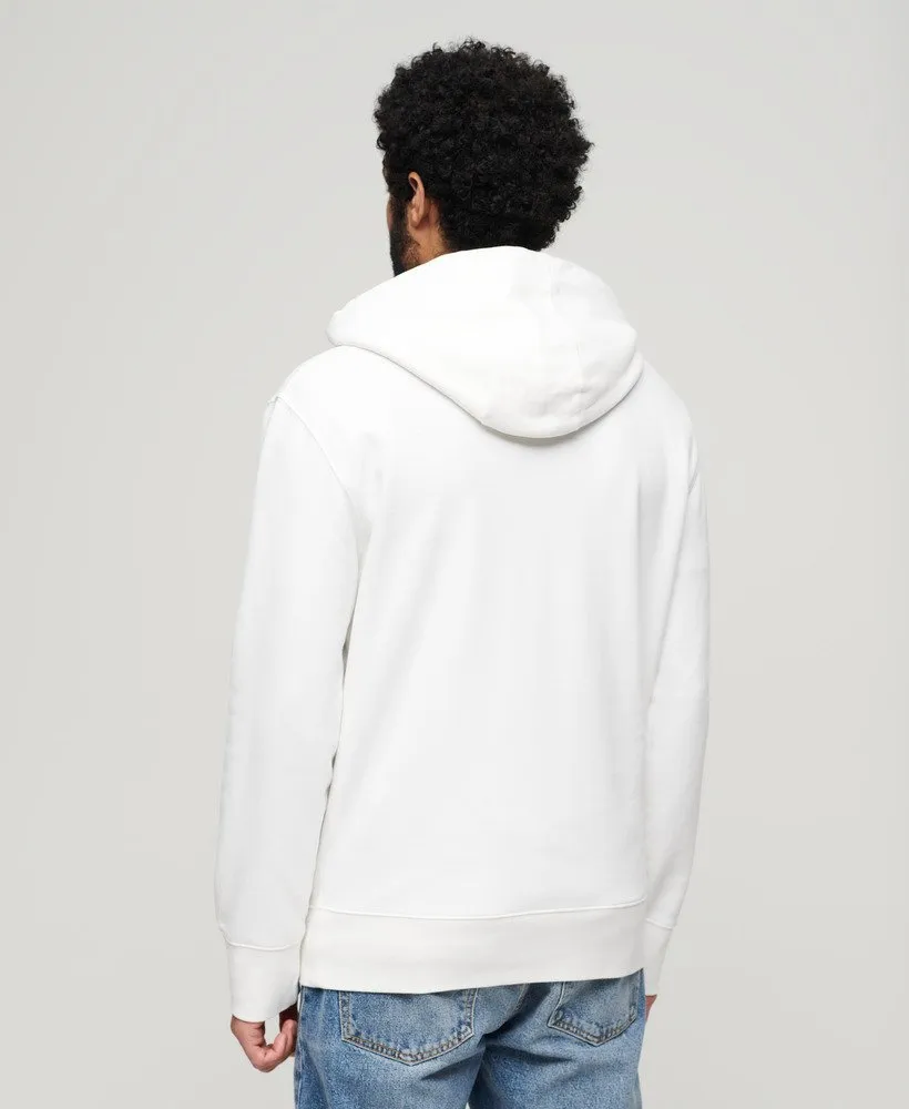 Core Logo Loose Hoodie - Brilliant White