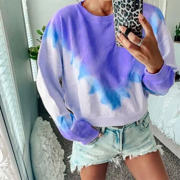 Creative Tie Dye Plus Size Hoodie