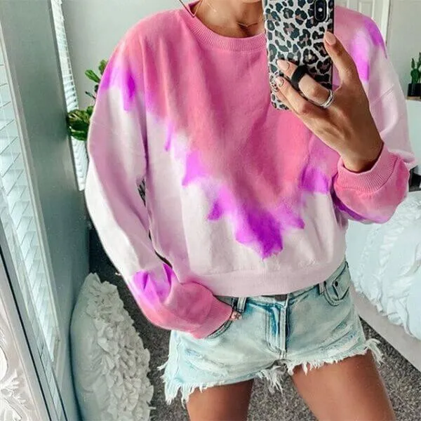 Creative Tie Dye Plus Size Hoodie