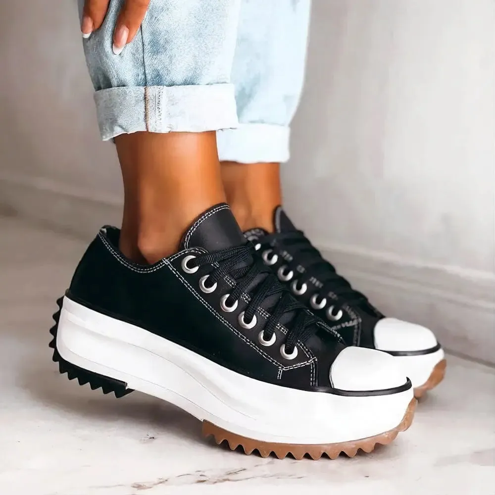 Elevated Leather Platform Sneakers for Ultimate Comfort and Style