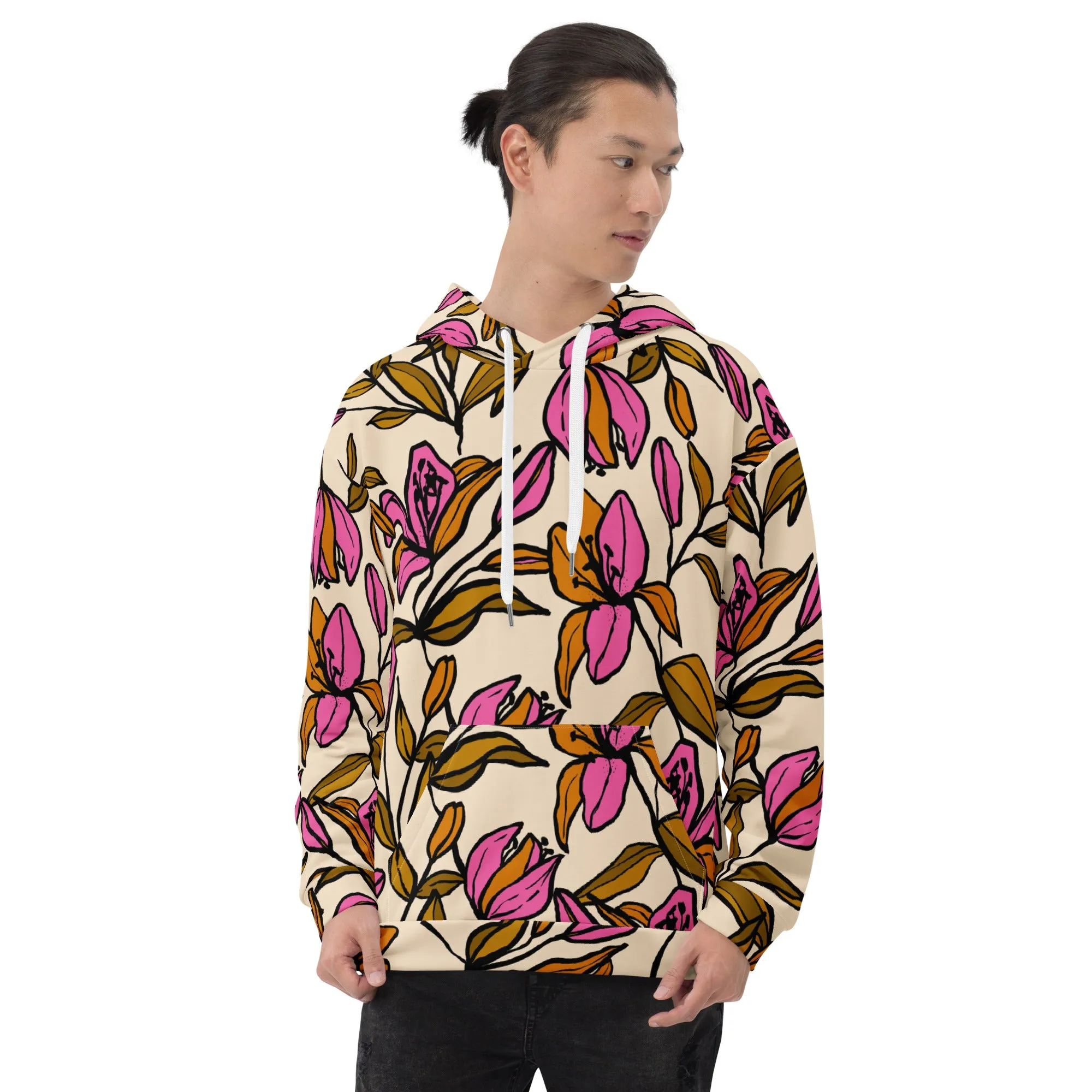 Floral Hoodie (Glamourange Spring Best Hoodies Collection - Flower Hoodies Print 0012)