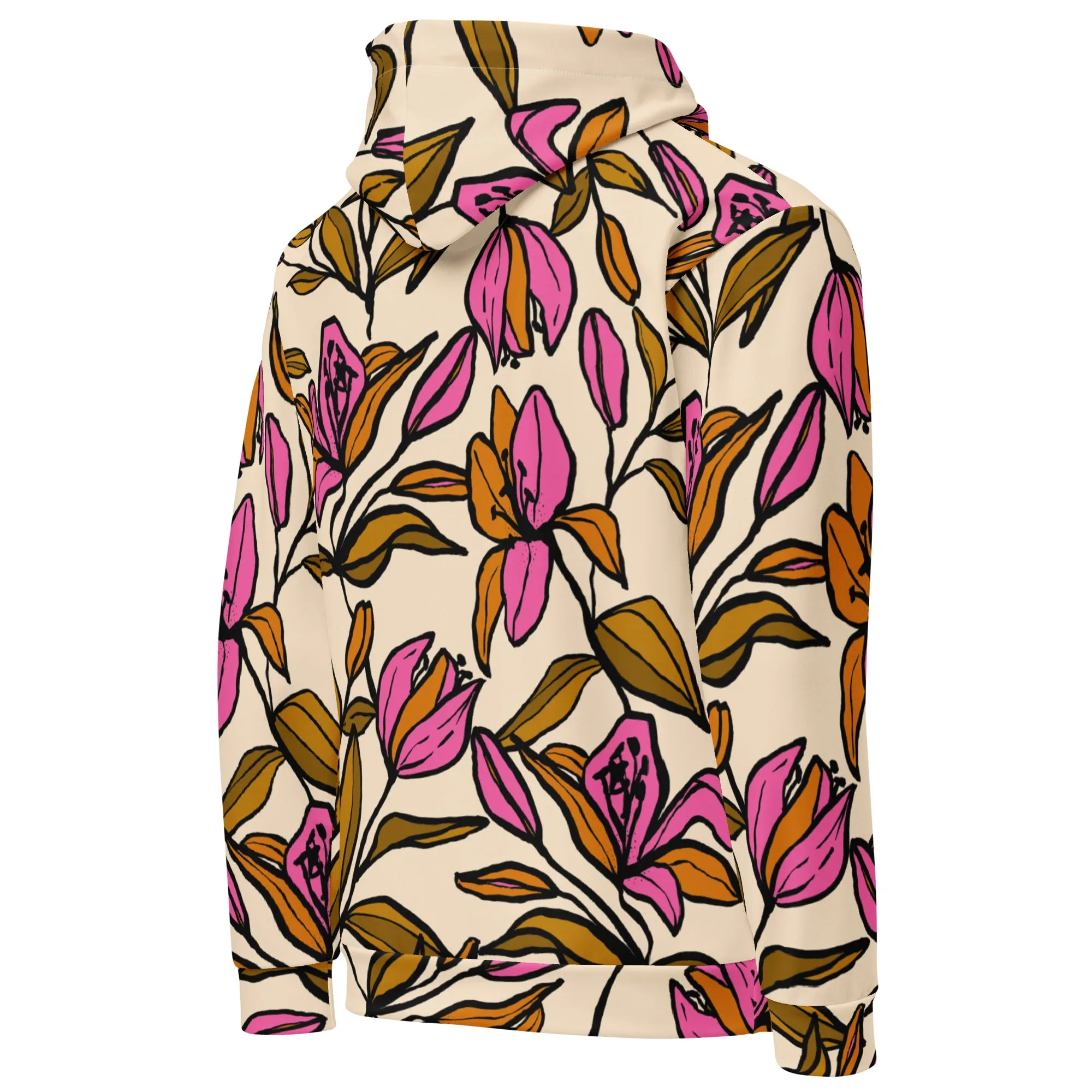 Floral Hoodie (Glamourange Spring Best Hoodies Collection - Flower Hoodies Print 0012)