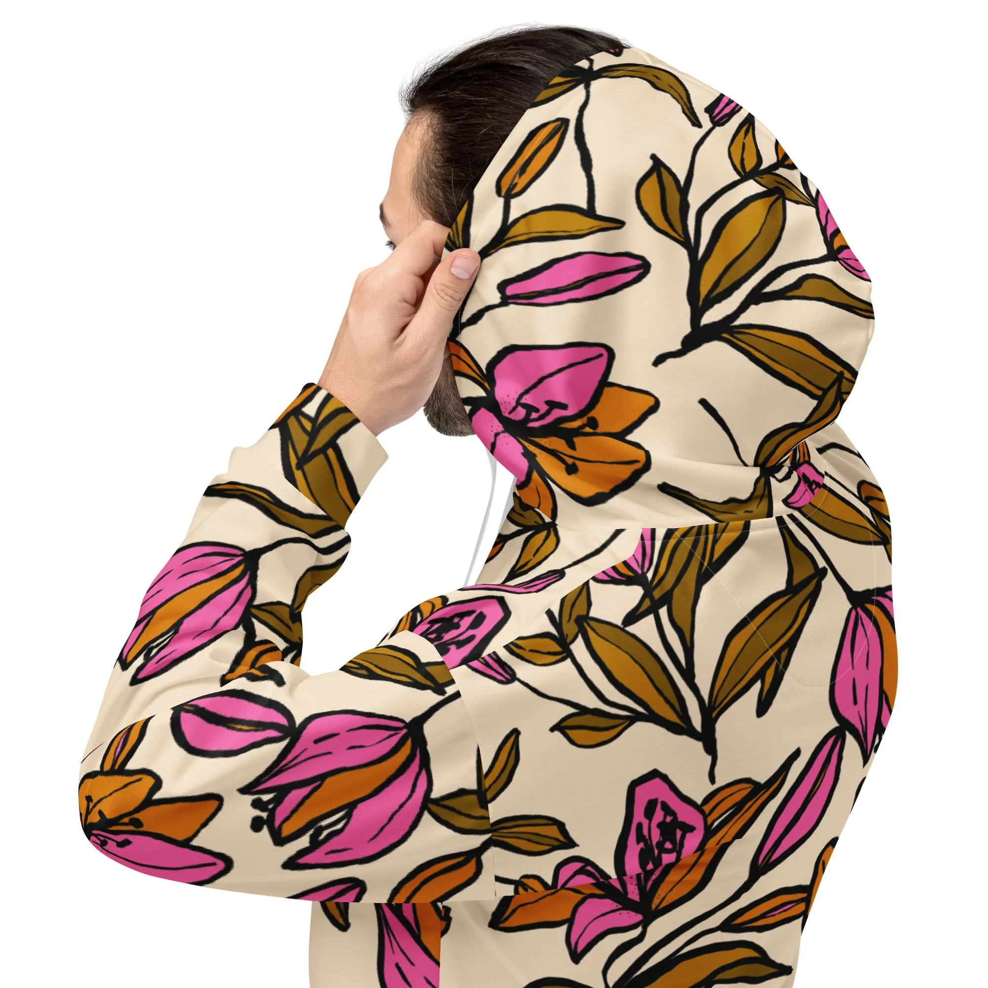 Floral Hoodie (Glamourange Spring Best Hoodies Collection - Flower Hoodies Print 0012)