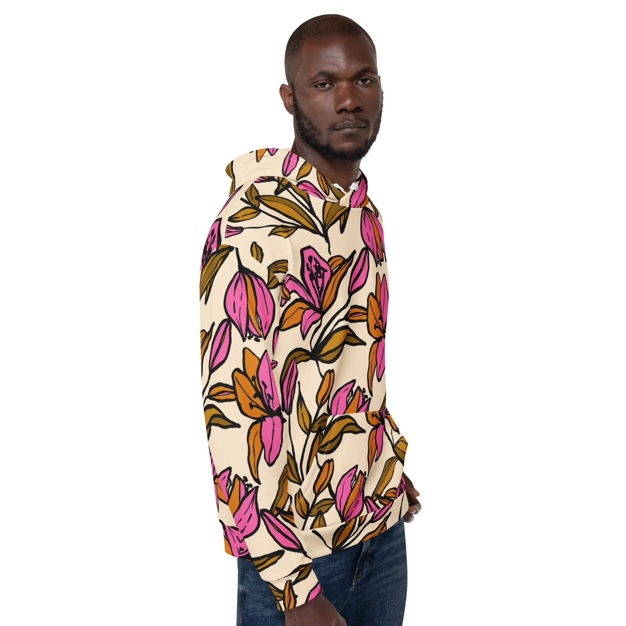 Floral Hoodie (Glamourange Spring Best Hoodies Collection - Flower Hoodies Print 0012)