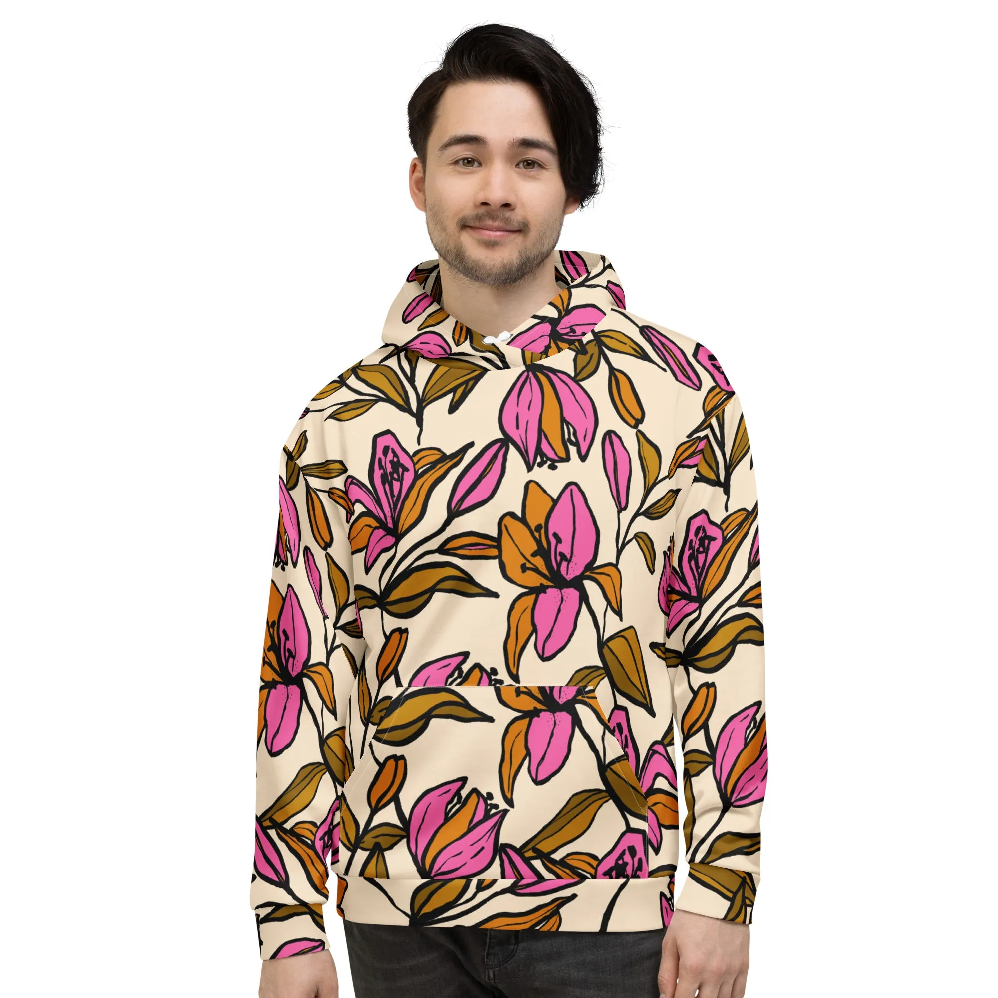 Floral Hoodie (Glamourange Spring Best Hoodies Collection - Flower Hoodies Print 0012)