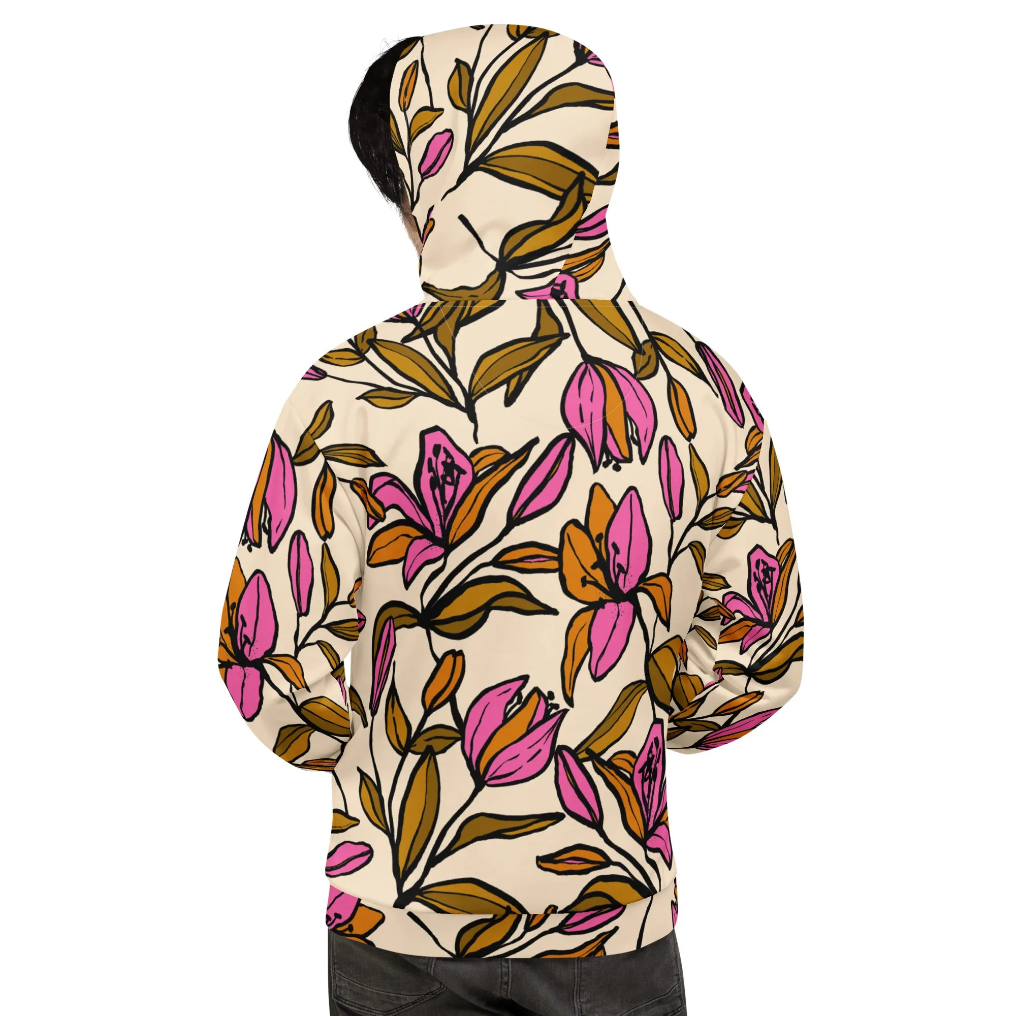 Floral Hoodie (Glamourange Spring Best Hoodies Collection - Flower Hoodies Print 0012)