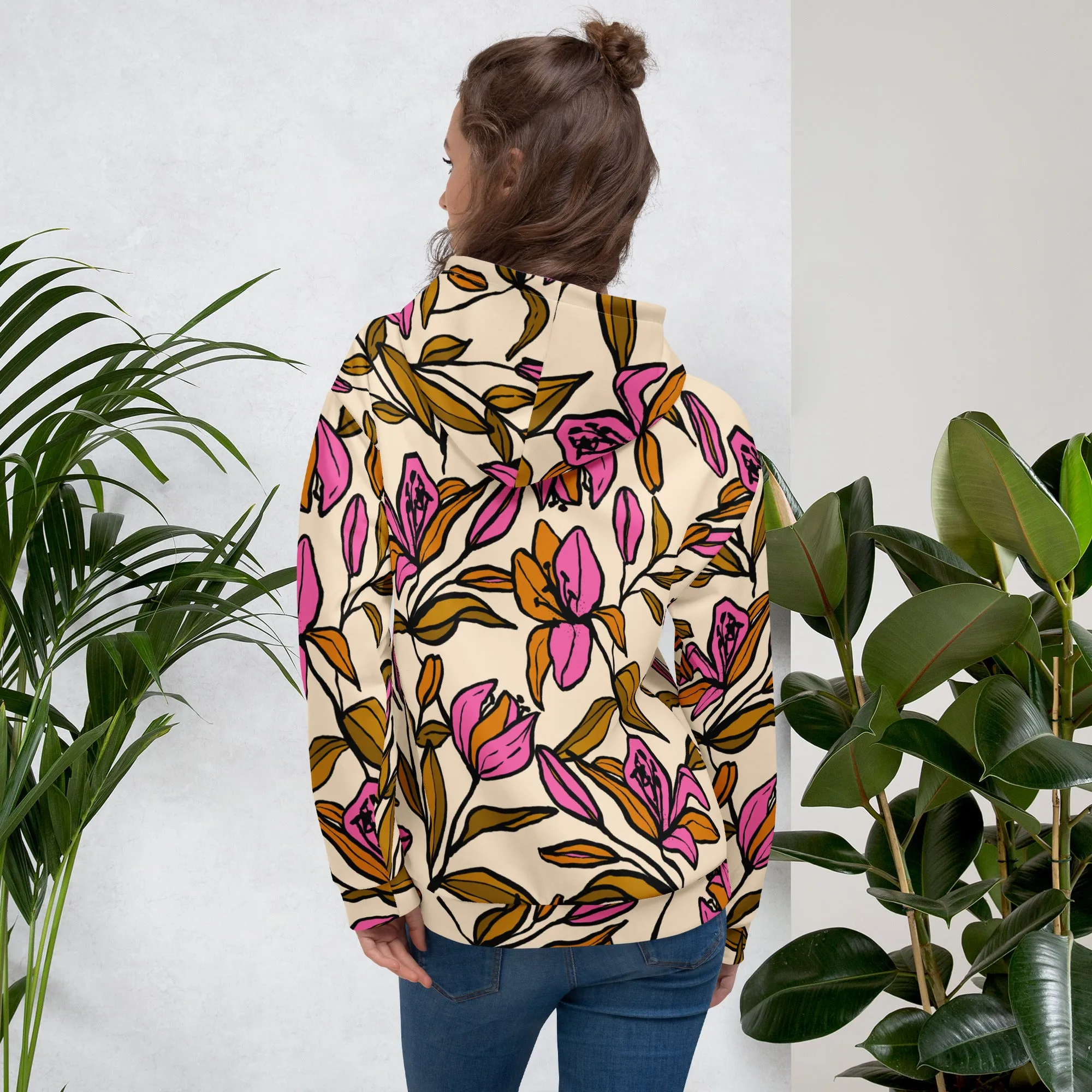 Floral Hoodie (Glamourange Spring Best Hoodies Collection - Flower Hoodies Print 0012)