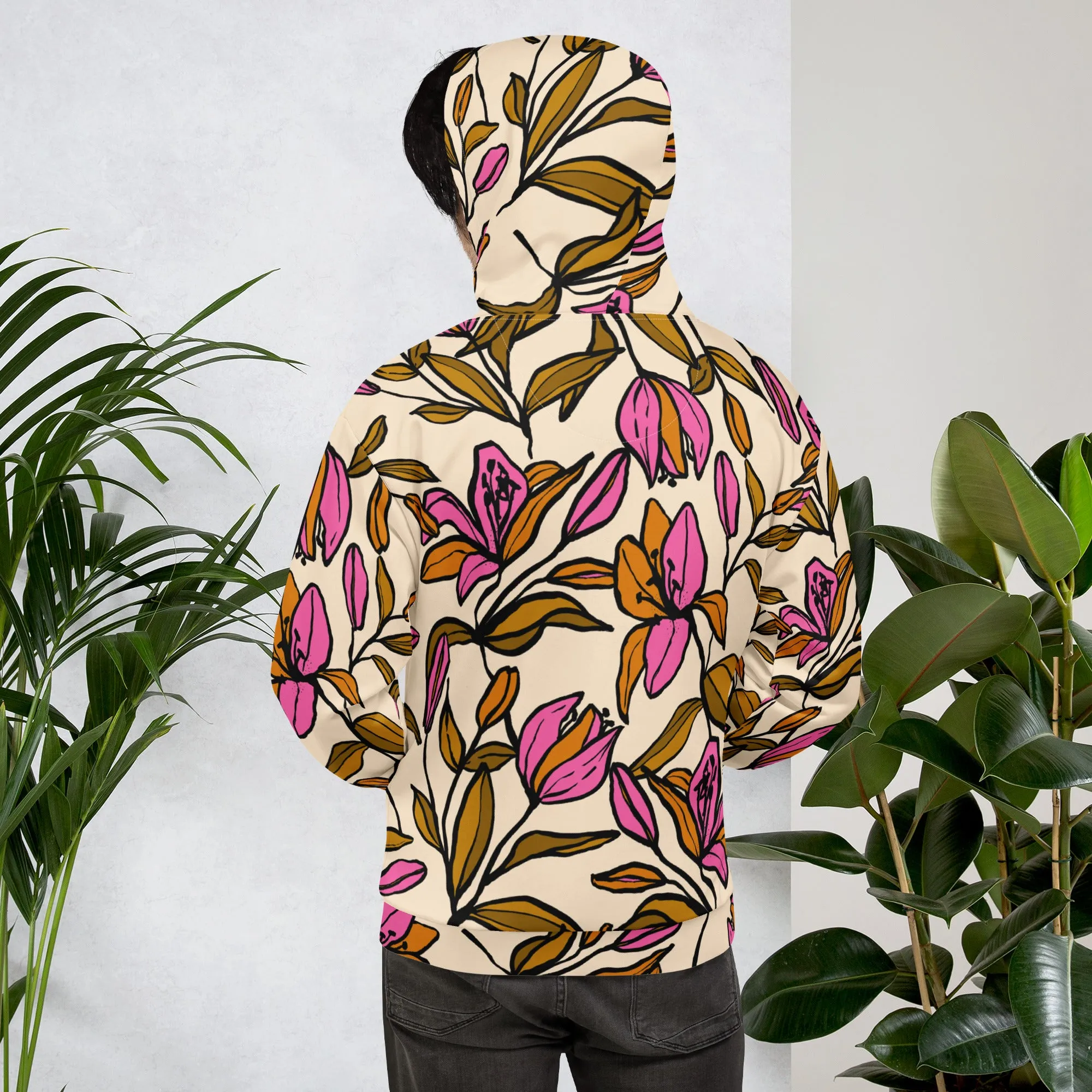 Floral Hoodie (Glamourange Spring Best Hoodies Collection - Flower Hoodies Print 0012)