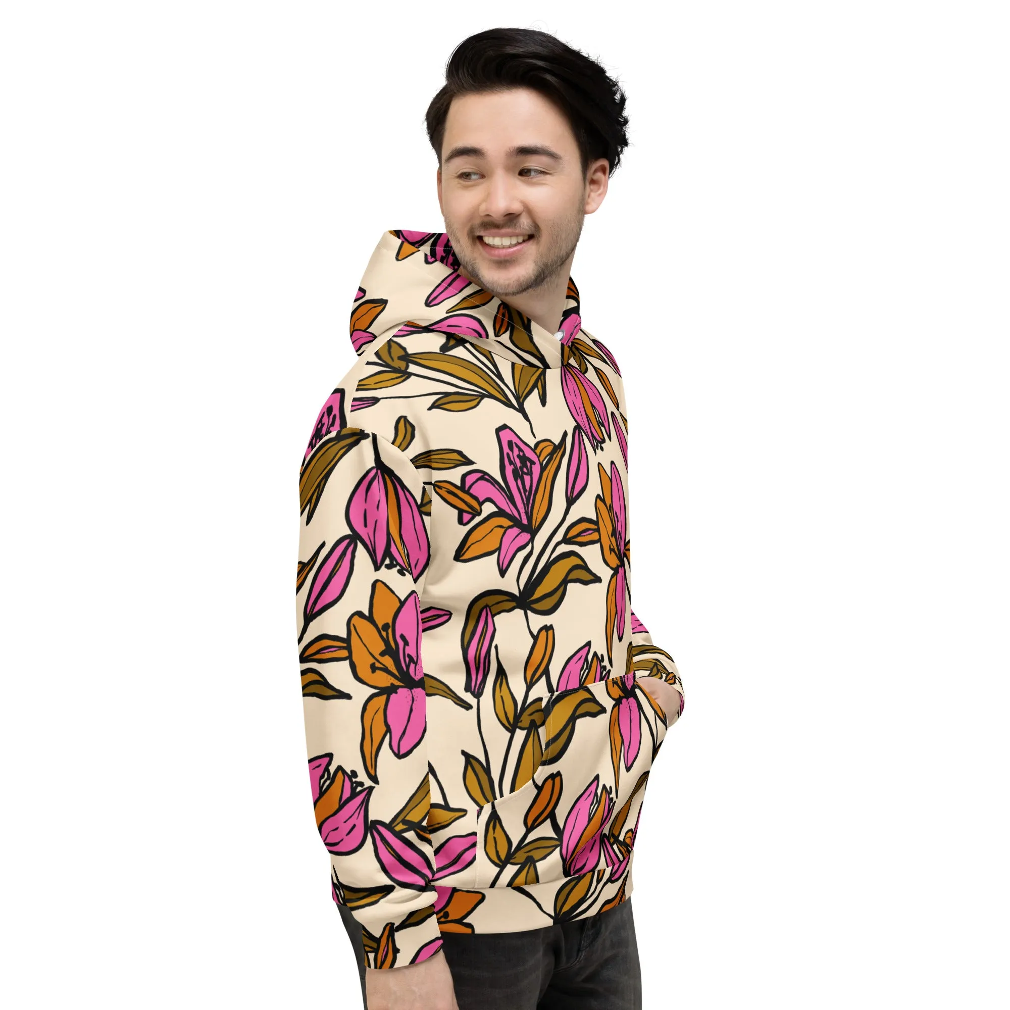 Floral Hoodie (Glamourange Spring Best Hoodies Collection - Flower Hoodies Print 0012)