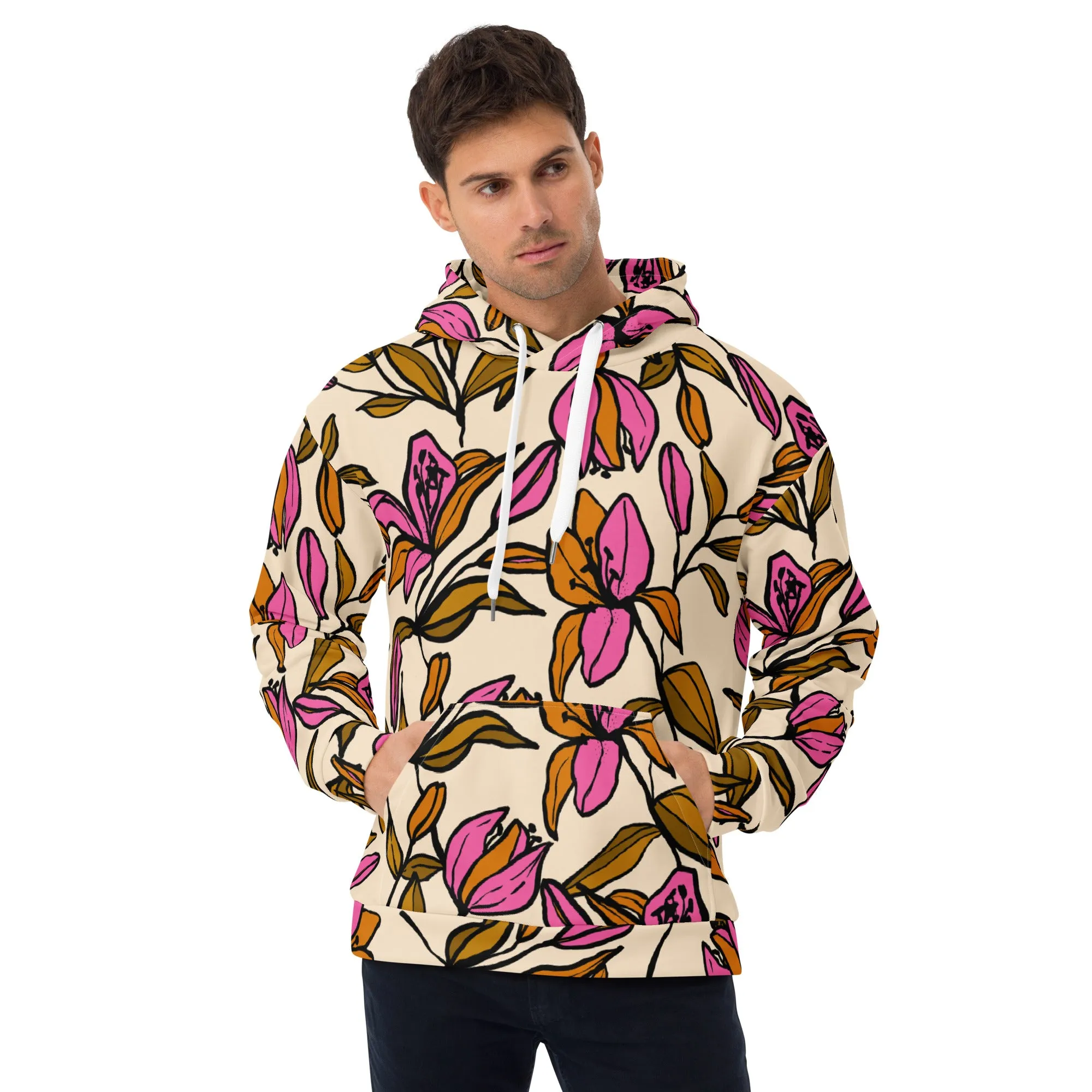 Floral Hoodie (Glamourange Spring Best Hoodies Collection - Flower Hoodies Print 0012)