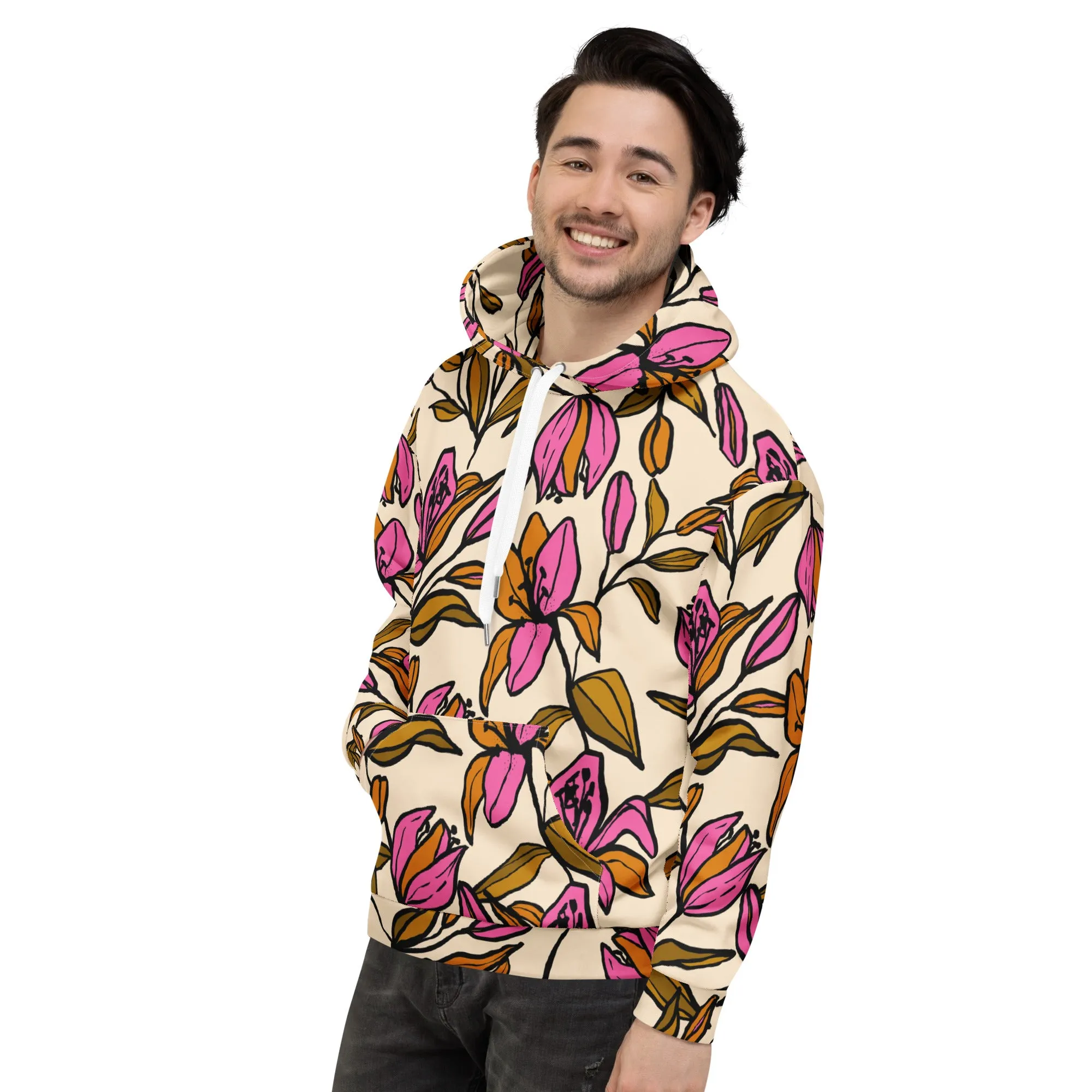 Floral Hoodie (Glamourange Spring Best Hoodies Collection - Flower Hoodies Print 0012)