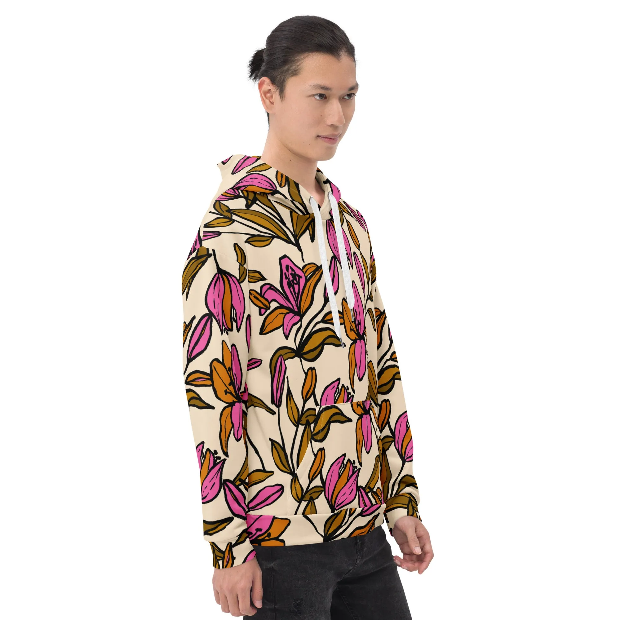 Floral Hoodie (Glamourange Spring Best Hoodies Collection - Flower Hoodies Print 0012)