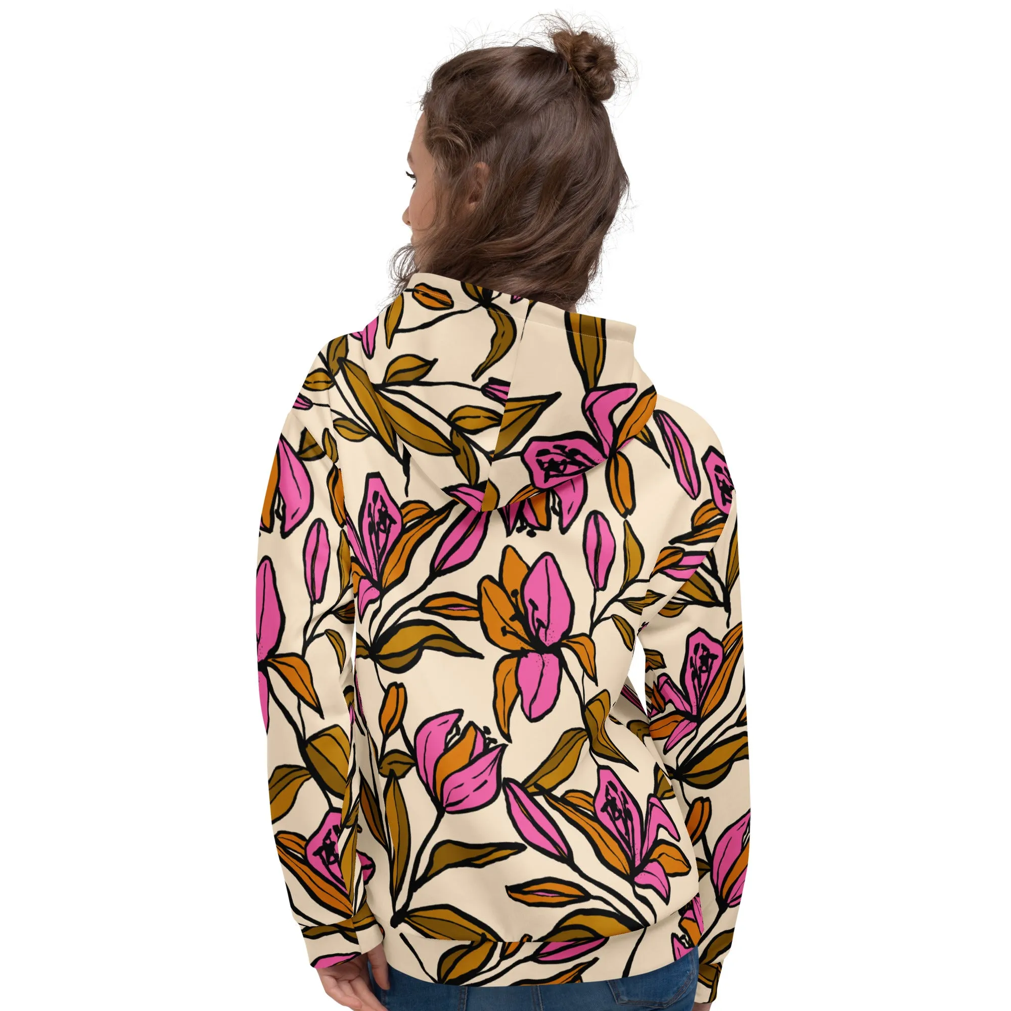 Floral Hoodie (Glamourange Spring Best Hoodies Collection - Flower Hoodies Print 0012)