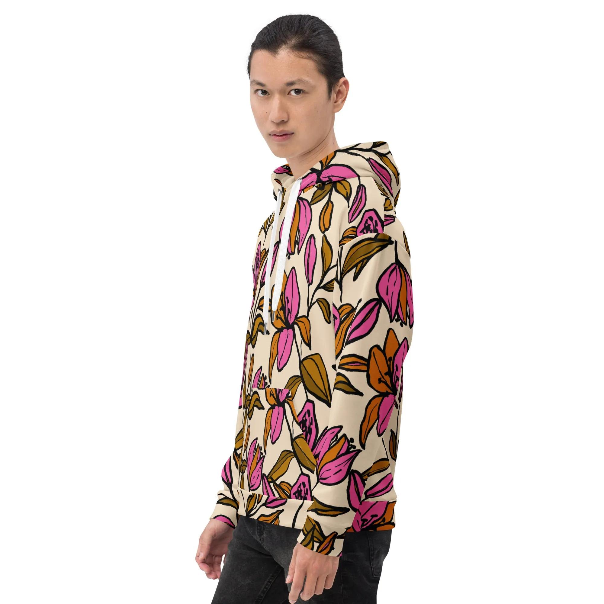 Floral Hoodie (Glamourange Spring Best Hoodies Collection - Flower Hoodies Print 0012)