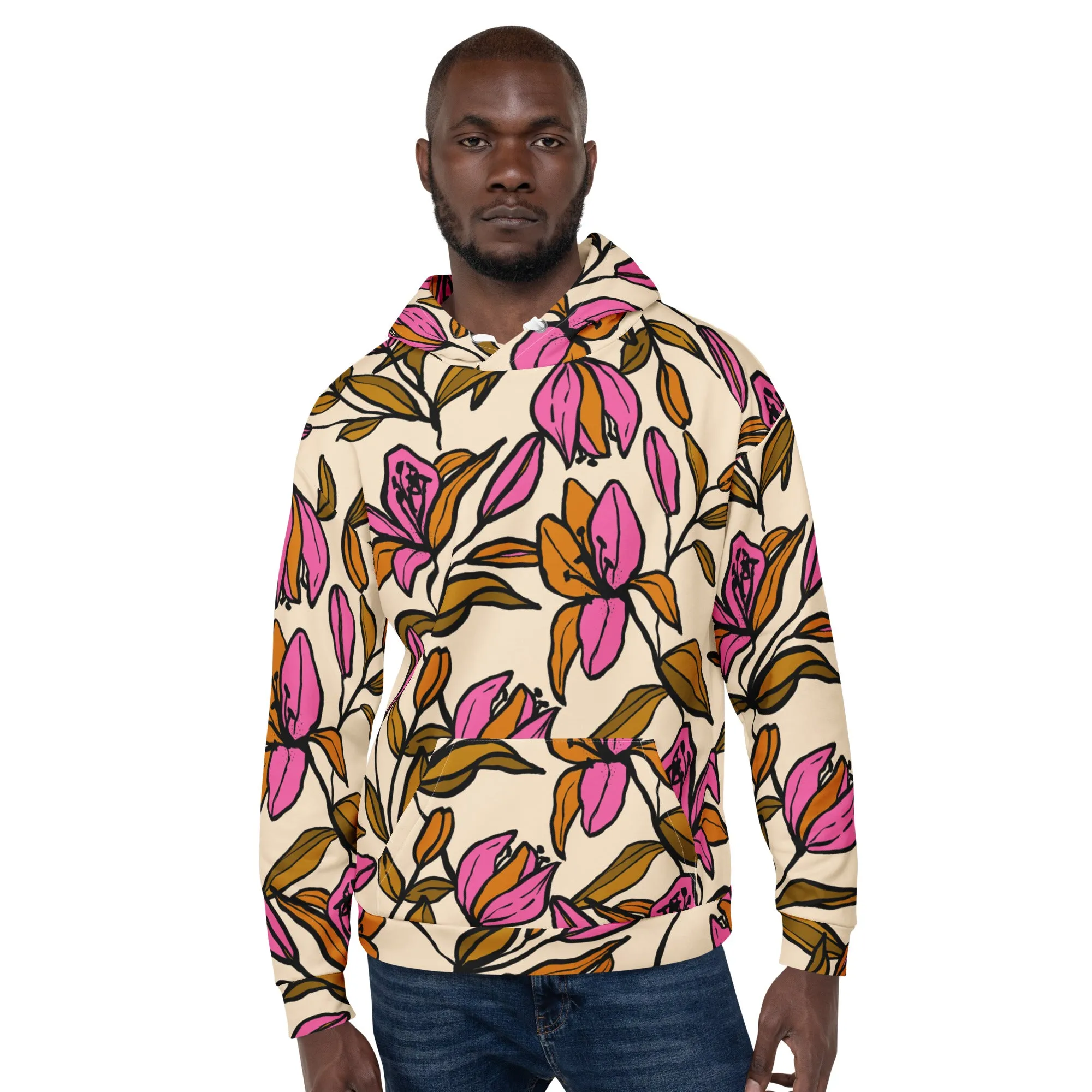 Floral Hoodie (Glamourange Spring Best Hoodies Collection - Flower Hoodies Print 0012)