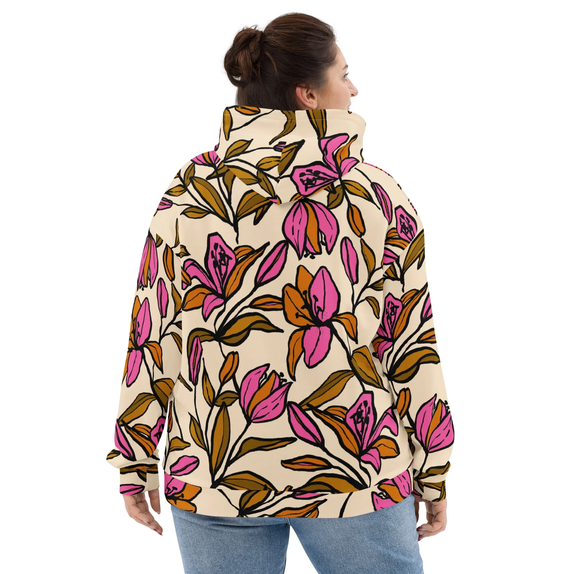 Floral Hoodie (Glamourange Spring Best Hoodies Collection - Flower Hoodies Print 0012)