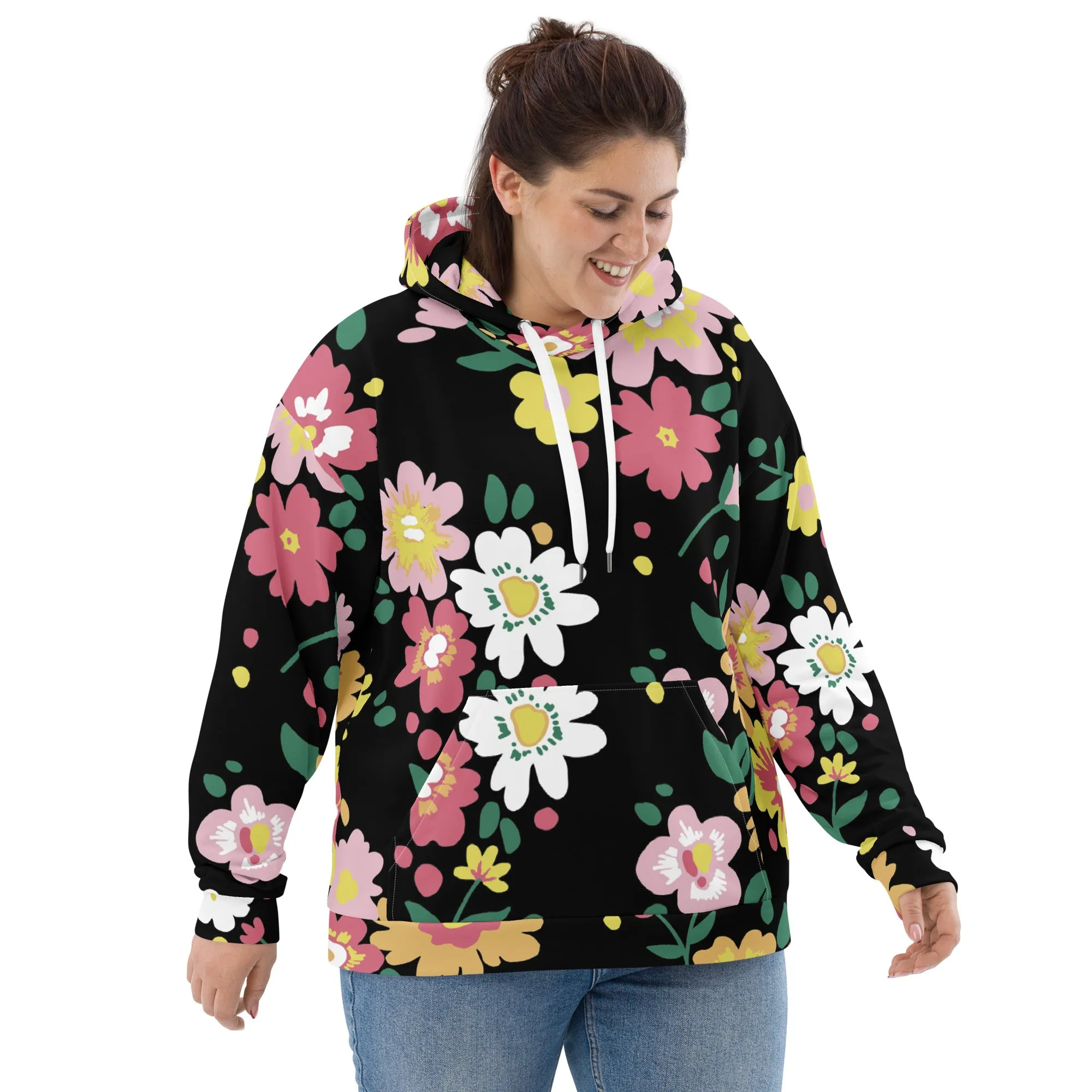 Floral Hoodie (Glamourange Spring Best Hoodies Collection - Flower Hoodies Print 002)