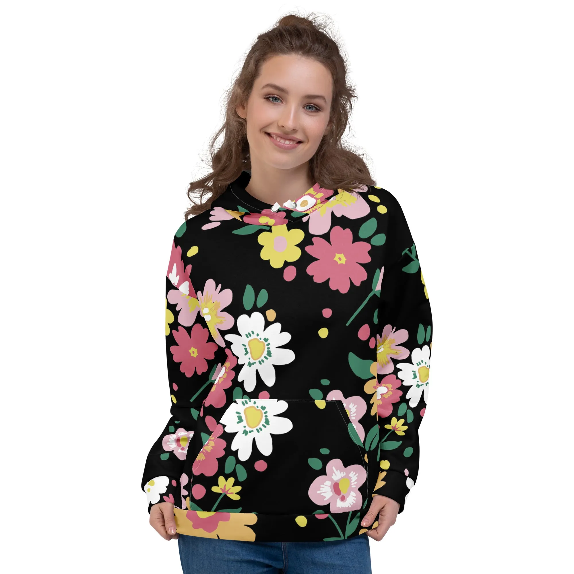 Floral Hoodie (Glamourange Spring Best Hoodies Collection - Flower Hoodies Print 002)