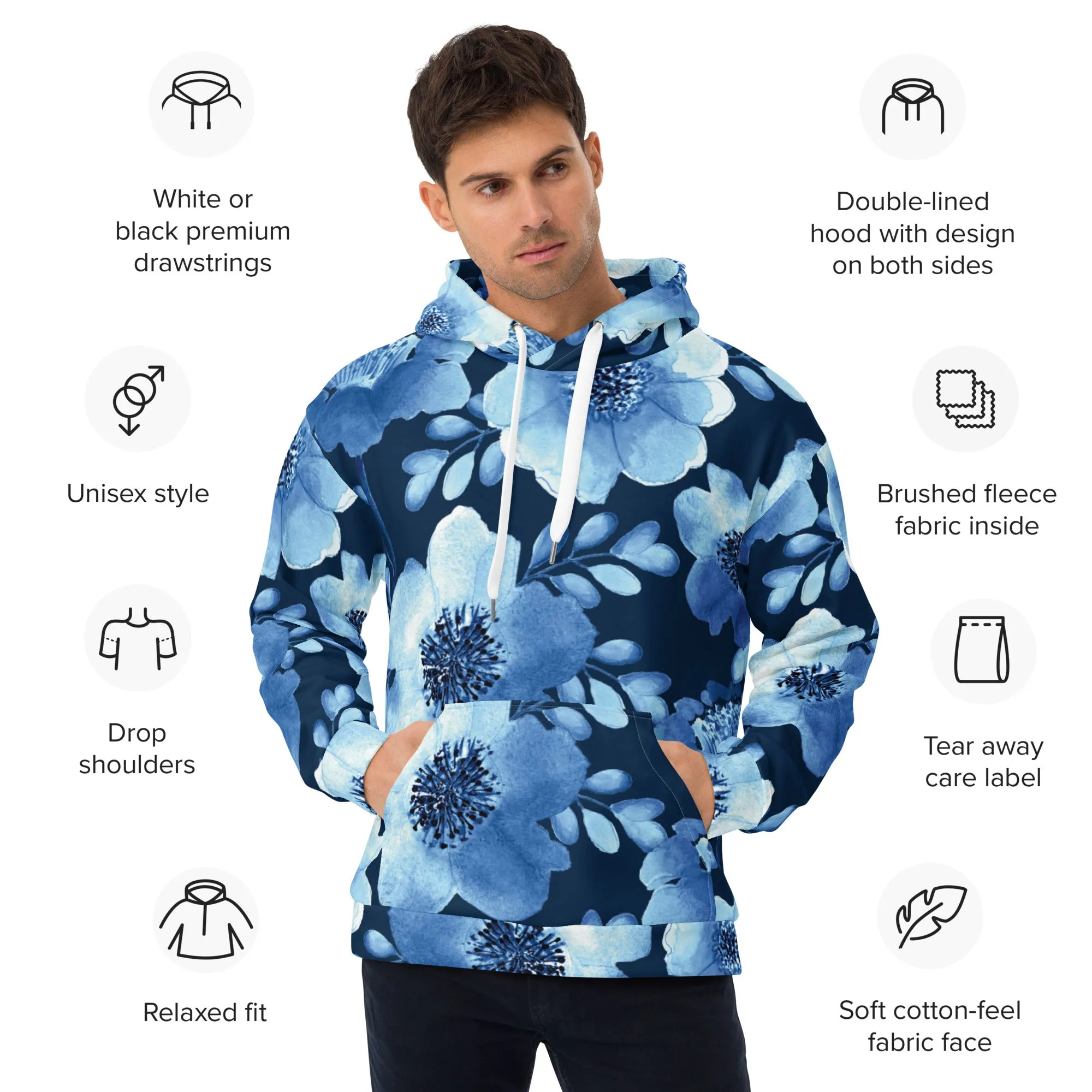 Floral Hoodie (Glamourange Spring Best Hoodies Collection - Flower Hoodies Print 004)