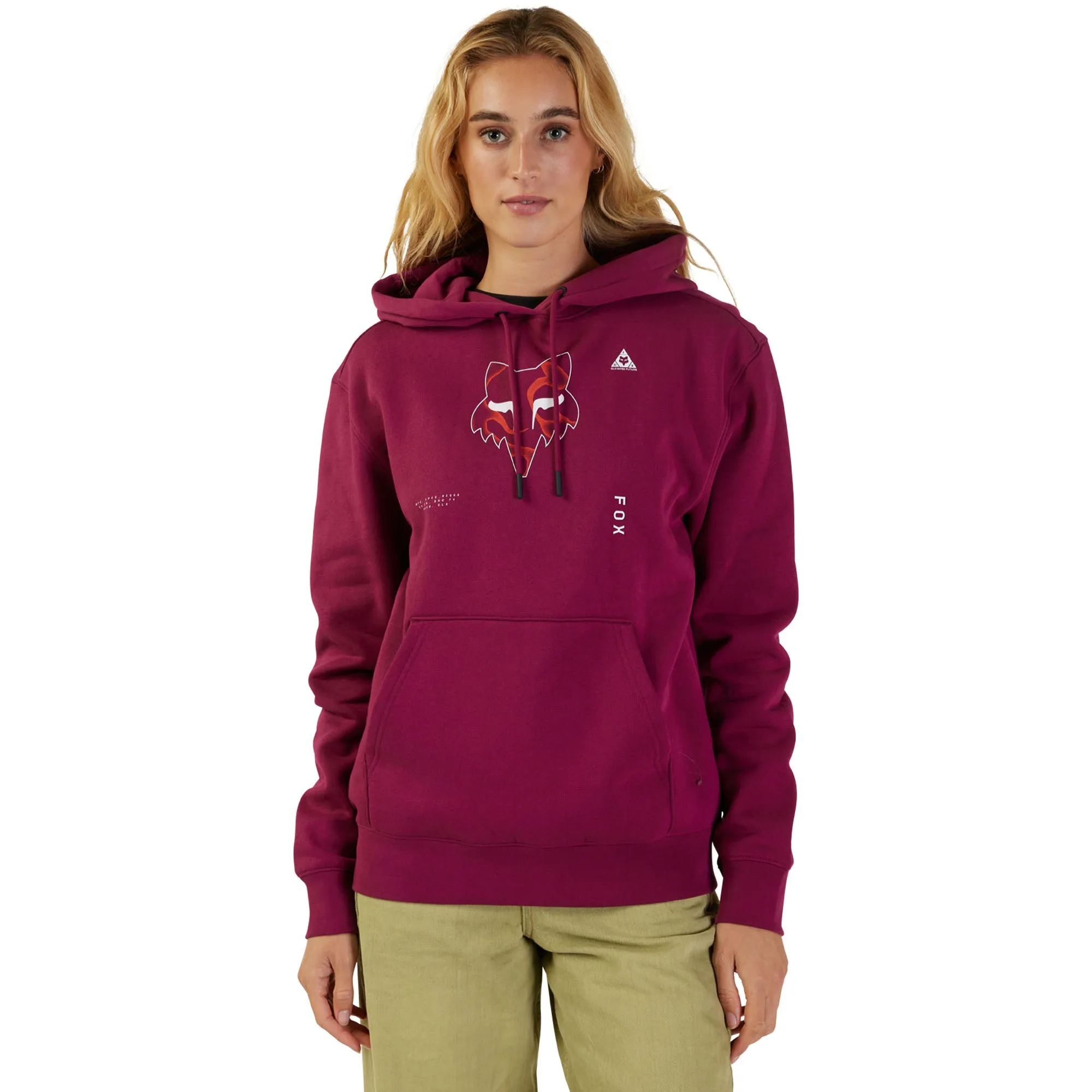 Fox Racing Withered Fleece Pullover Hoodie Magnetic Pink