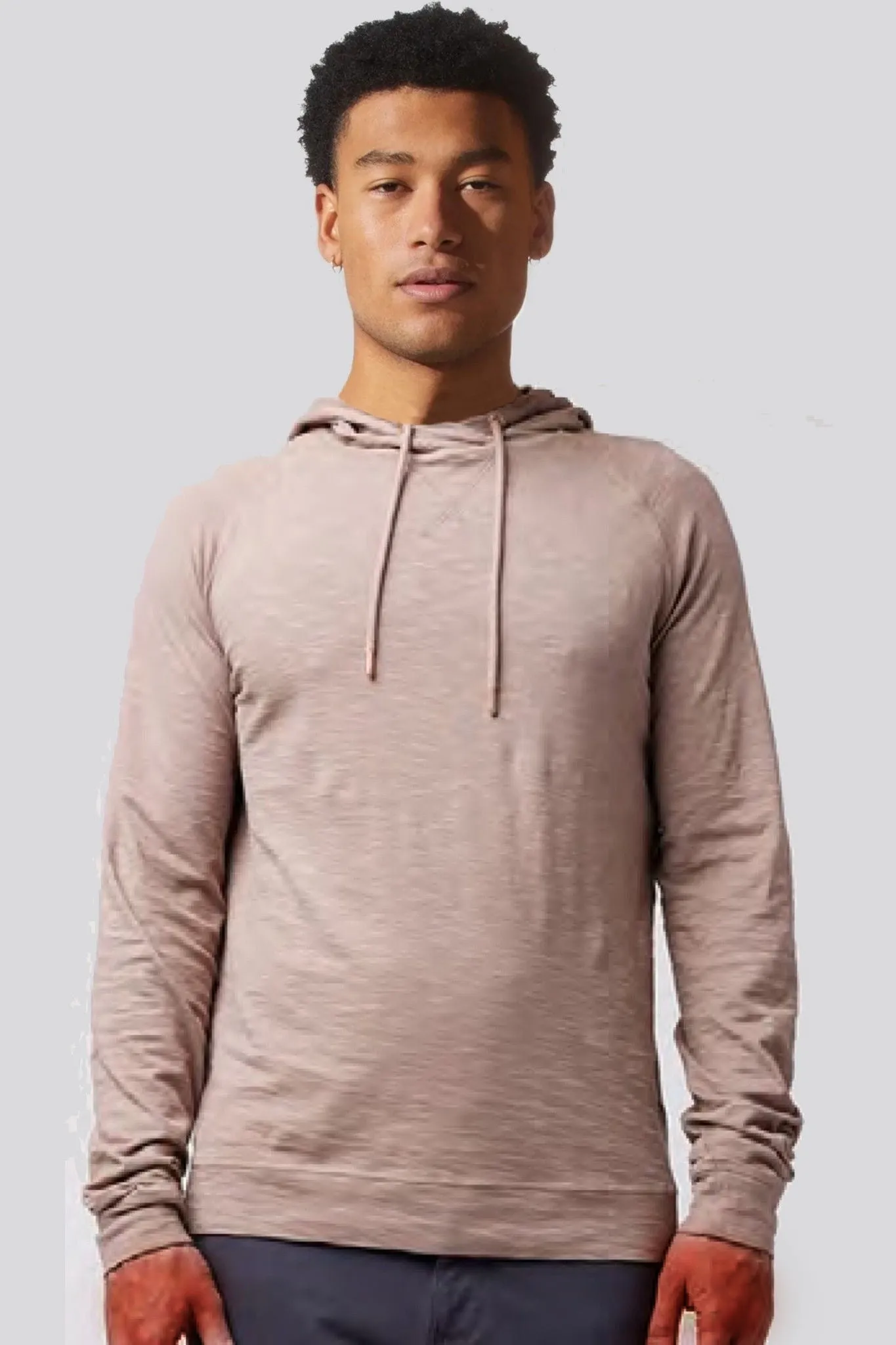 Good Man Brand LS Hoodie Soft Slub - Taupe Gray