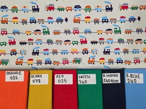 GREY TRAINS COTTON JERSEY PER METRE