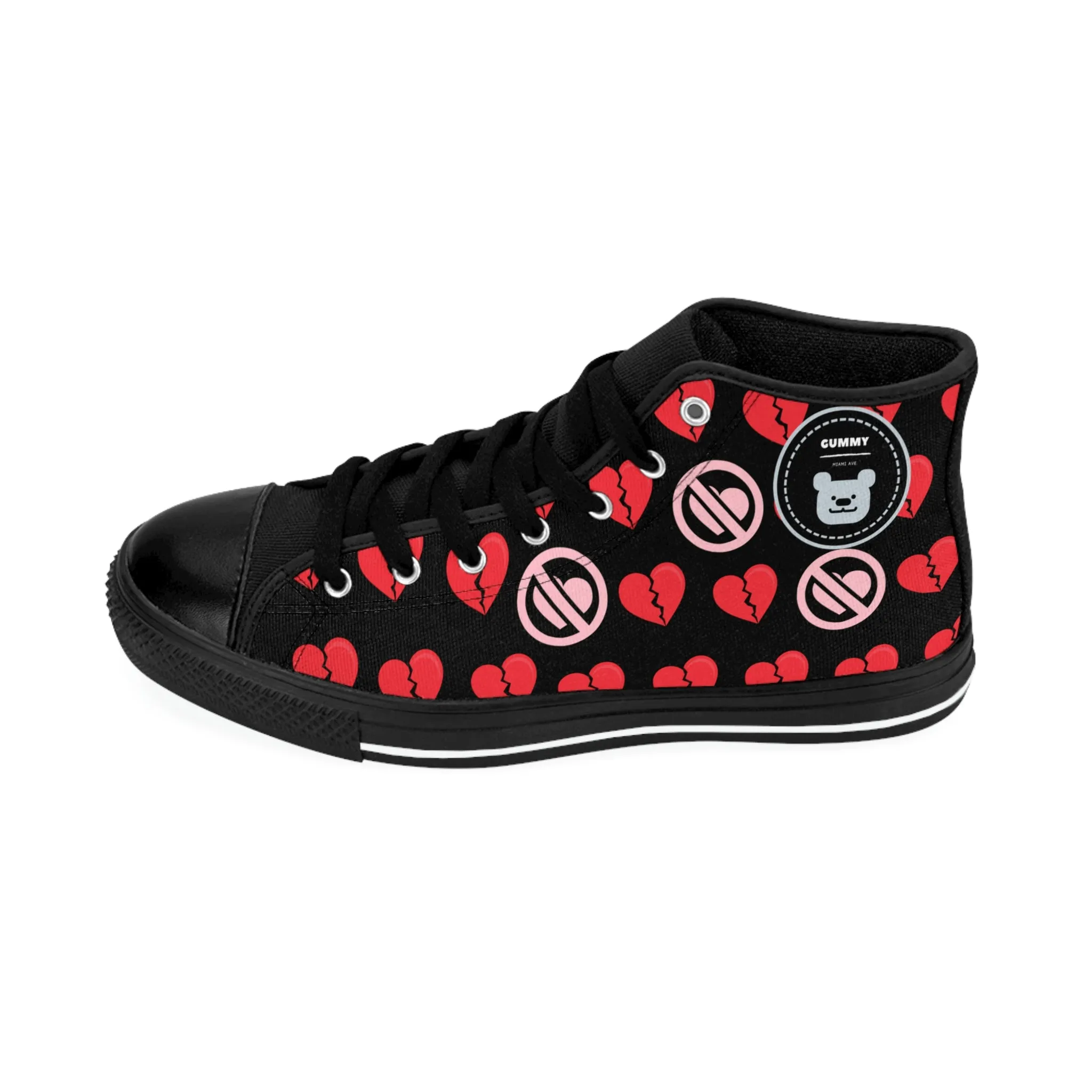 Gummy Bear W High-top Sneakers HEART BREAKER BLACK